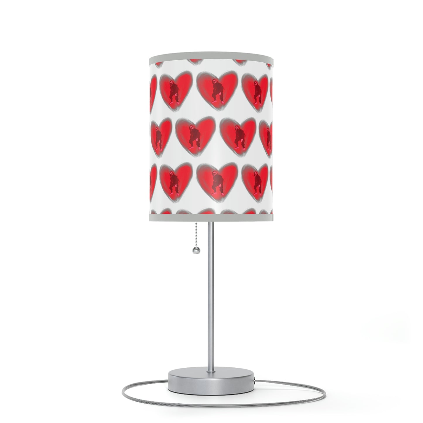 Bigfoot in My Heart Lamp on a Stand