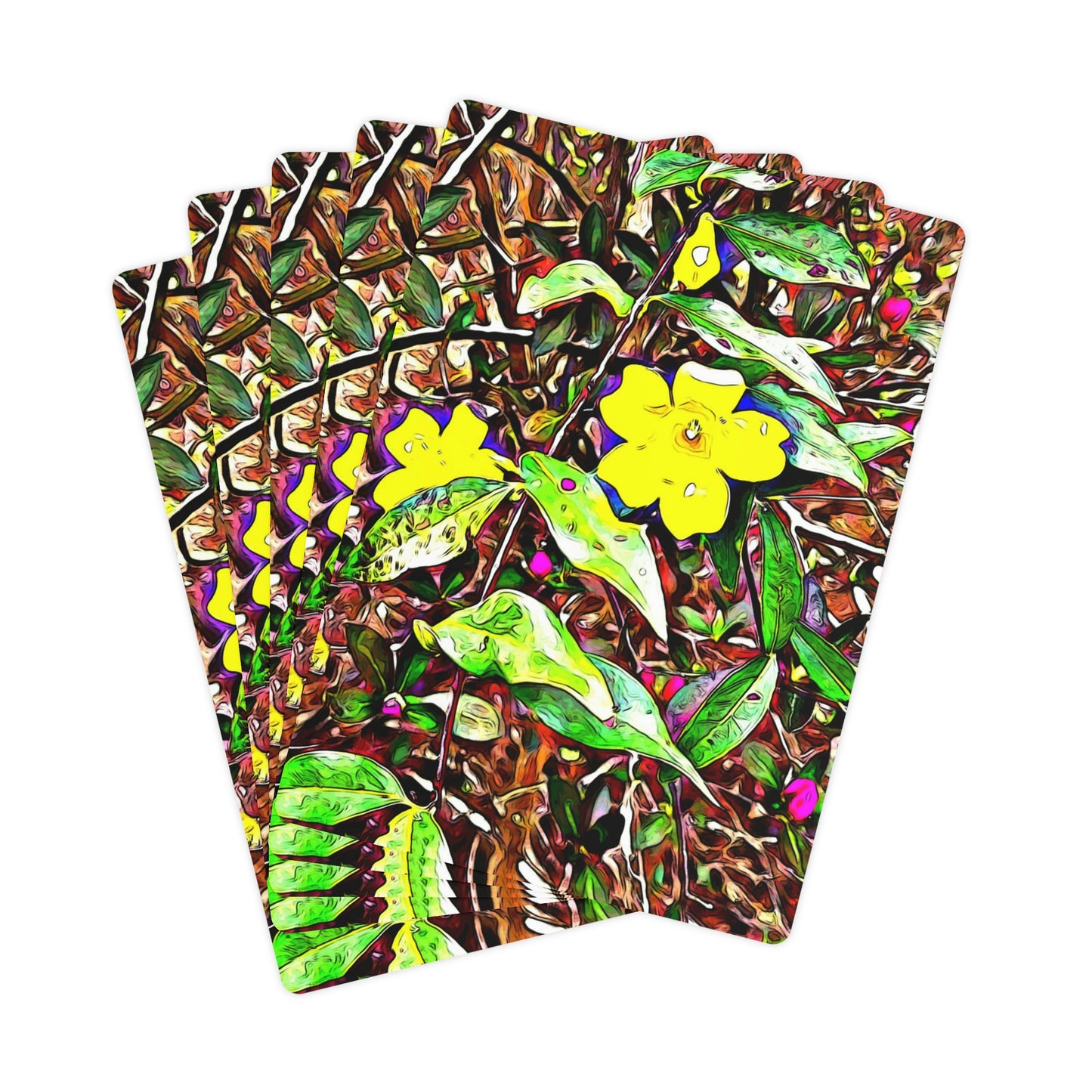 Yellow Jessamine Playing Cards