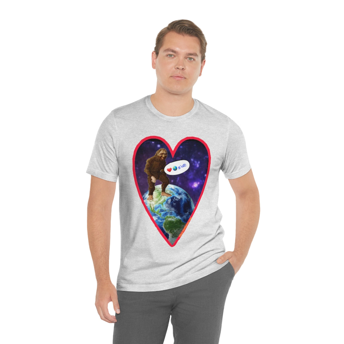 Love The Earth Y'all Bigfoot Jersey Tee