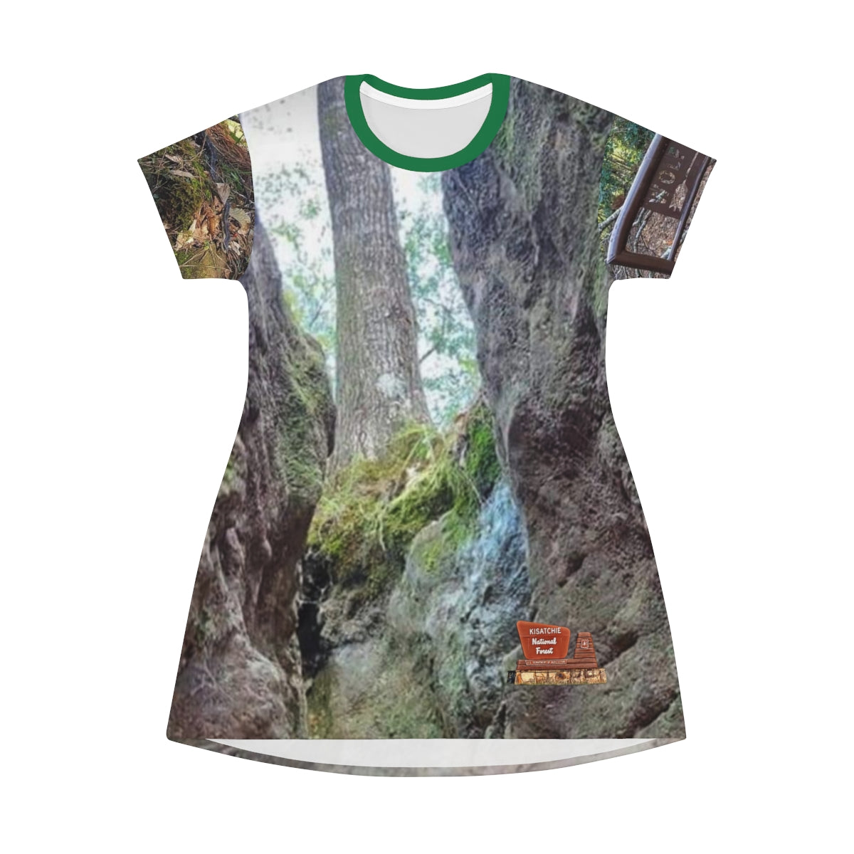 Wolf Rock Cave T-Shirt Dress