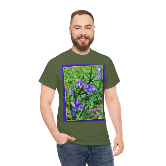 Unisex Louisiana Irises Heavy Cotton Tee