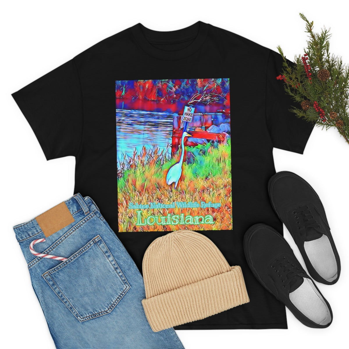 Unisex Louisiana Egret Heavy Cotton Tee