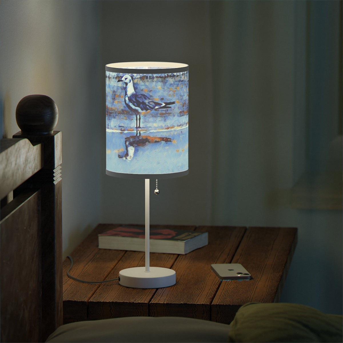 Louisiana Gull Lamp on a Stand