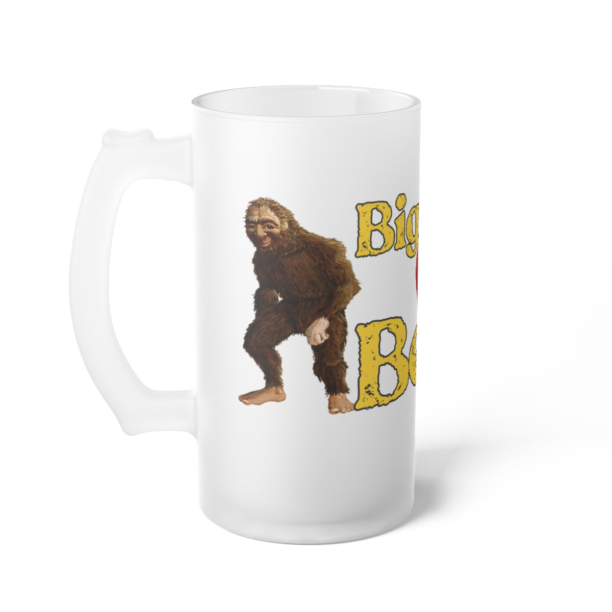 Frosted Glass Bigfoot Beer Mug