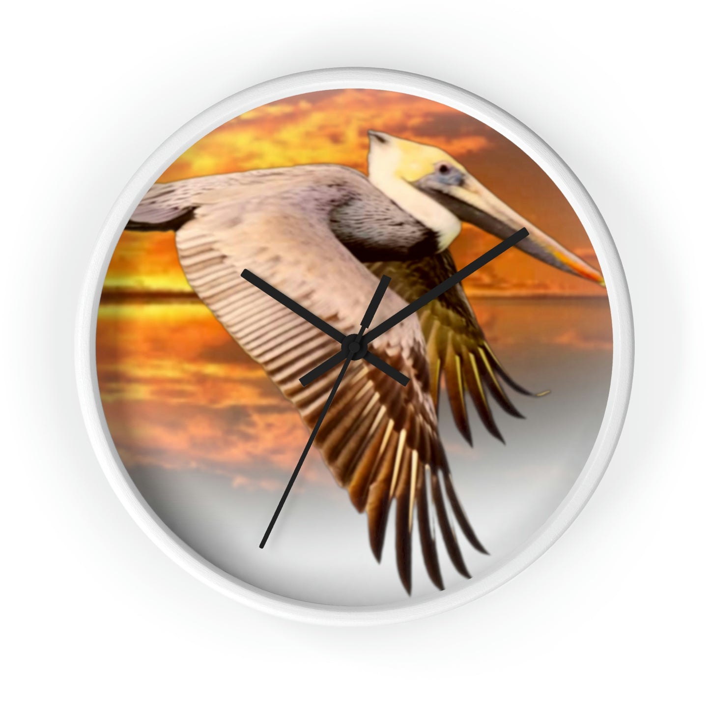 Louisiana's Brown Pelican Wall Clocks