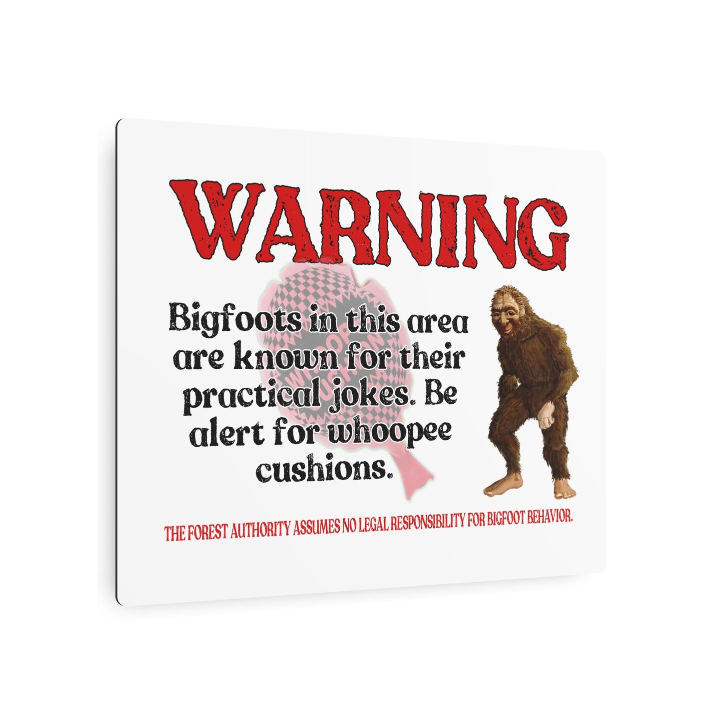 Bigfoot Metal Art Sign