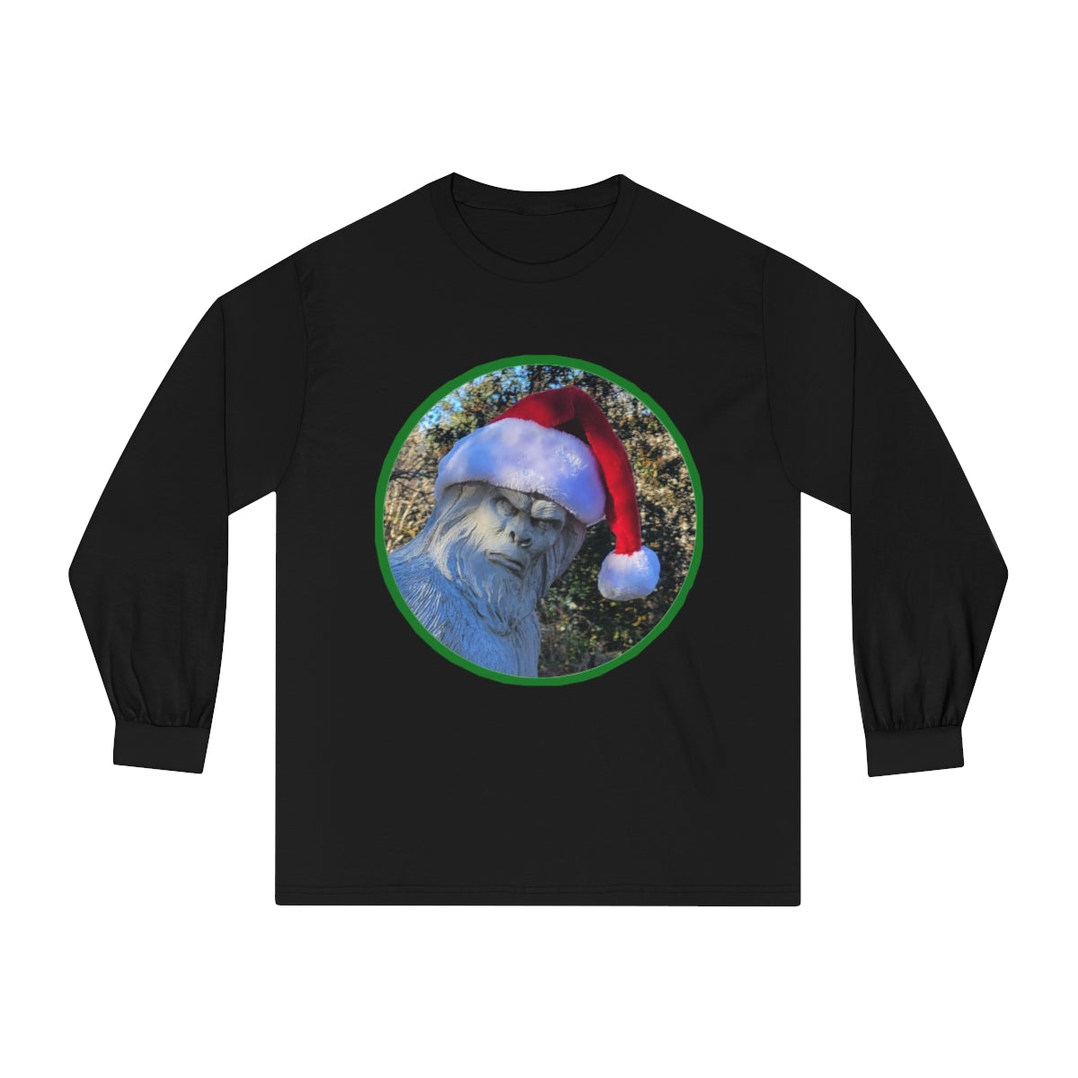 Unisex Bigfoot Santa Long Sleeve Tee