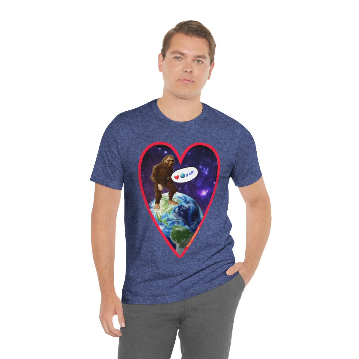 Love The Earth Y'all Bigfoot Jersey Tee