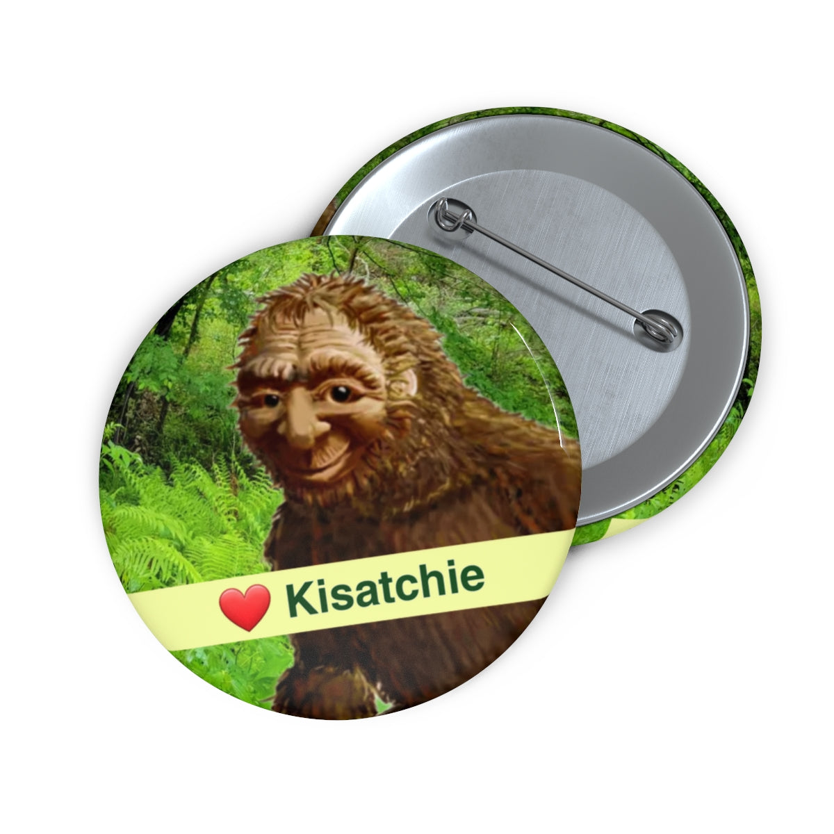 Kisatchie Bigfoot Pin Buttons