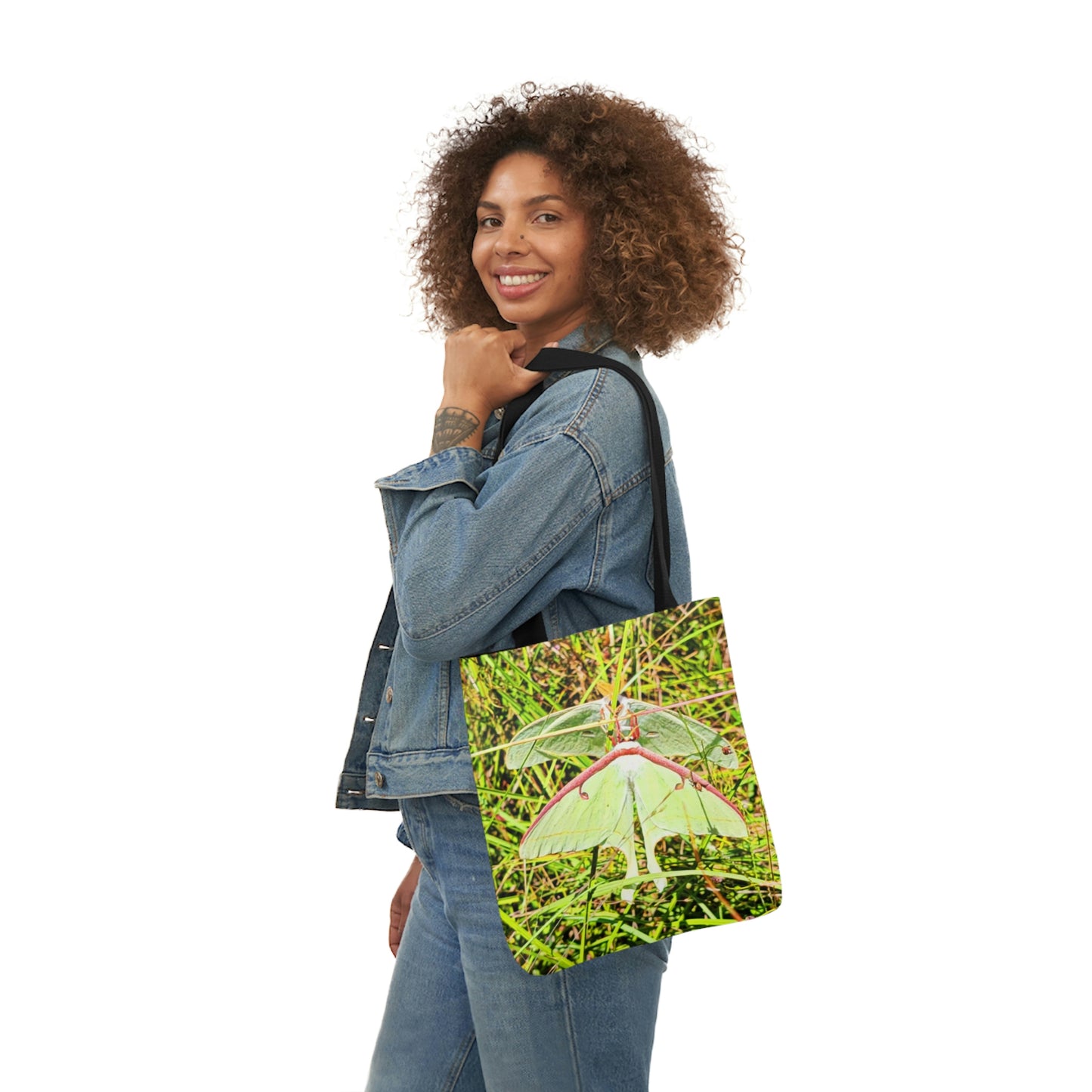 Luna Moths Polyester Canvas Tote Bag