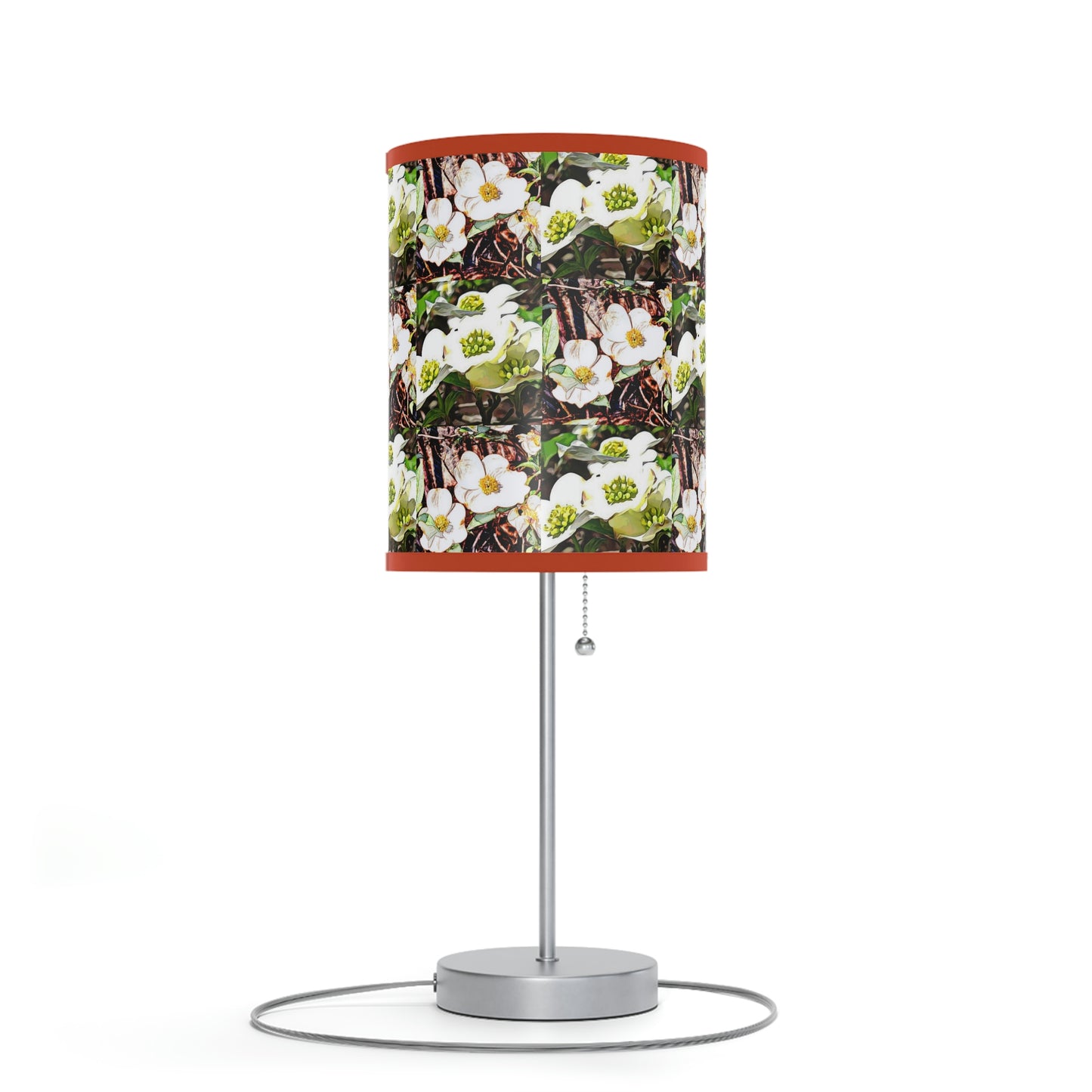 Dogwood Blossoms Lamp on a Stand