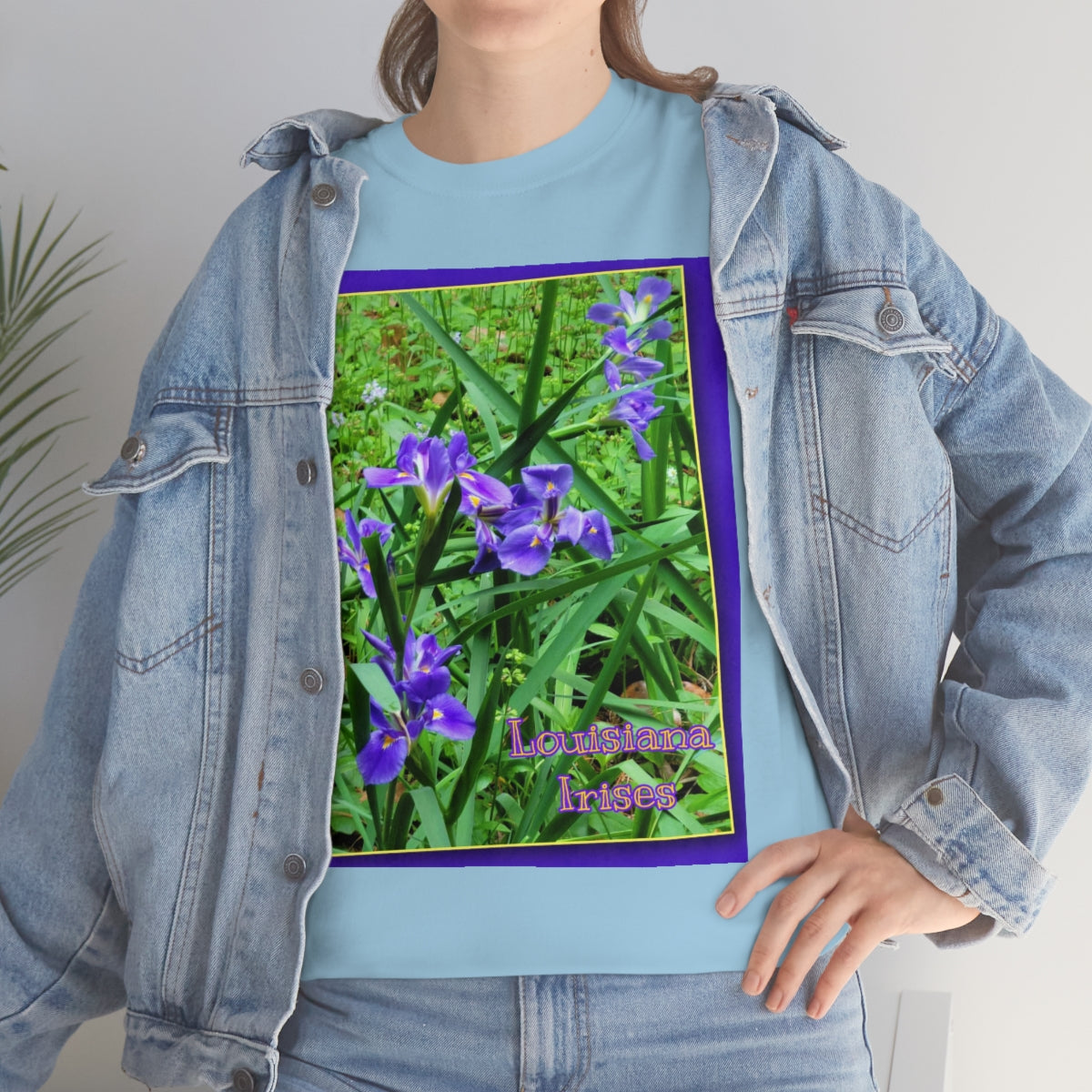 Unisex Louisiana Irises Heavy Cotton Tee