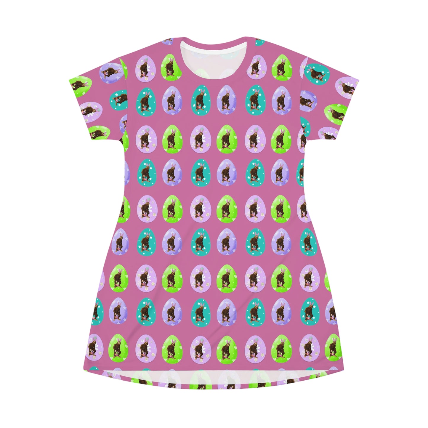 Bigfoot Easter T-Shirt Dress