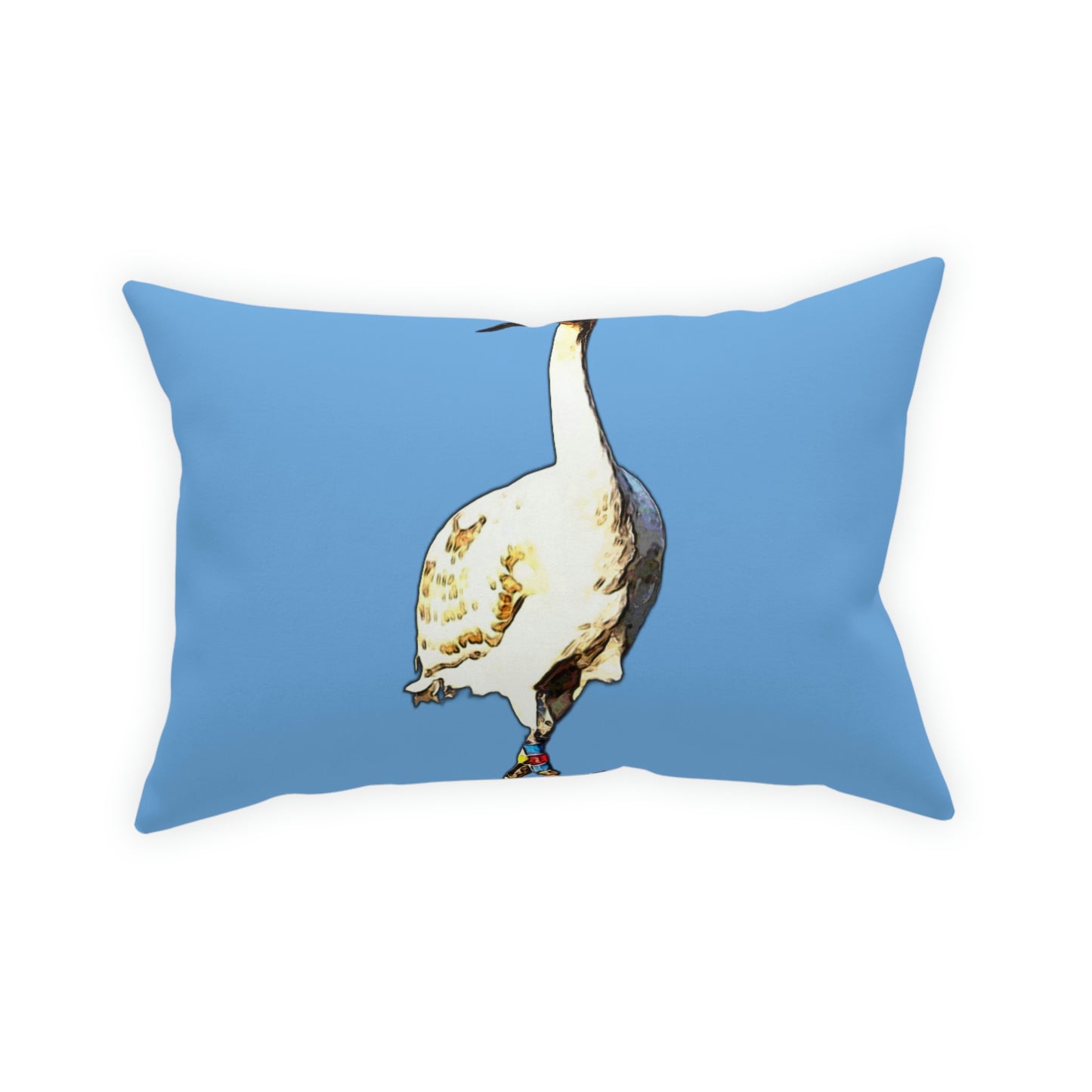 Whooping Crane Broadcloth Pillow