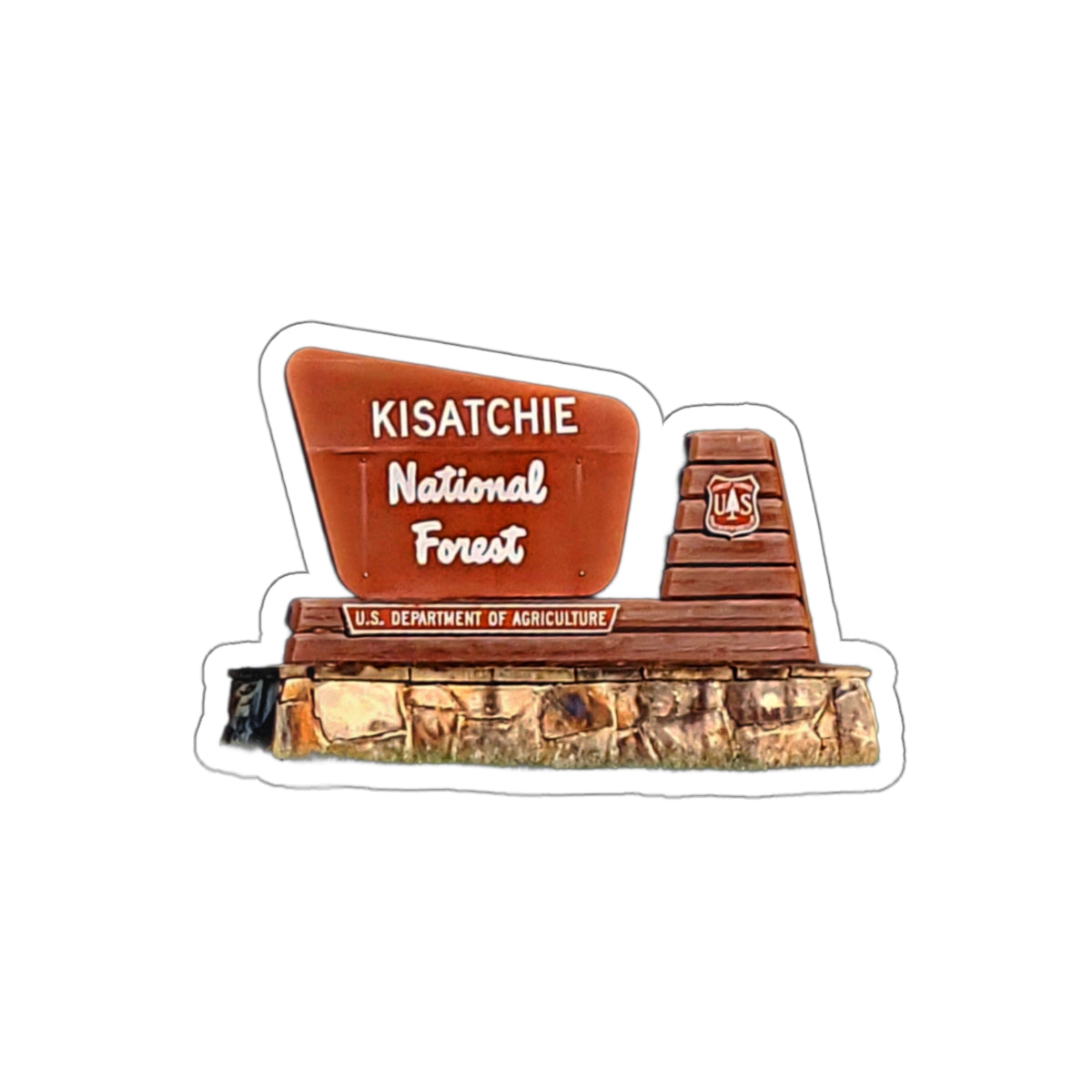 Die-Cut Kisatchie Stickers