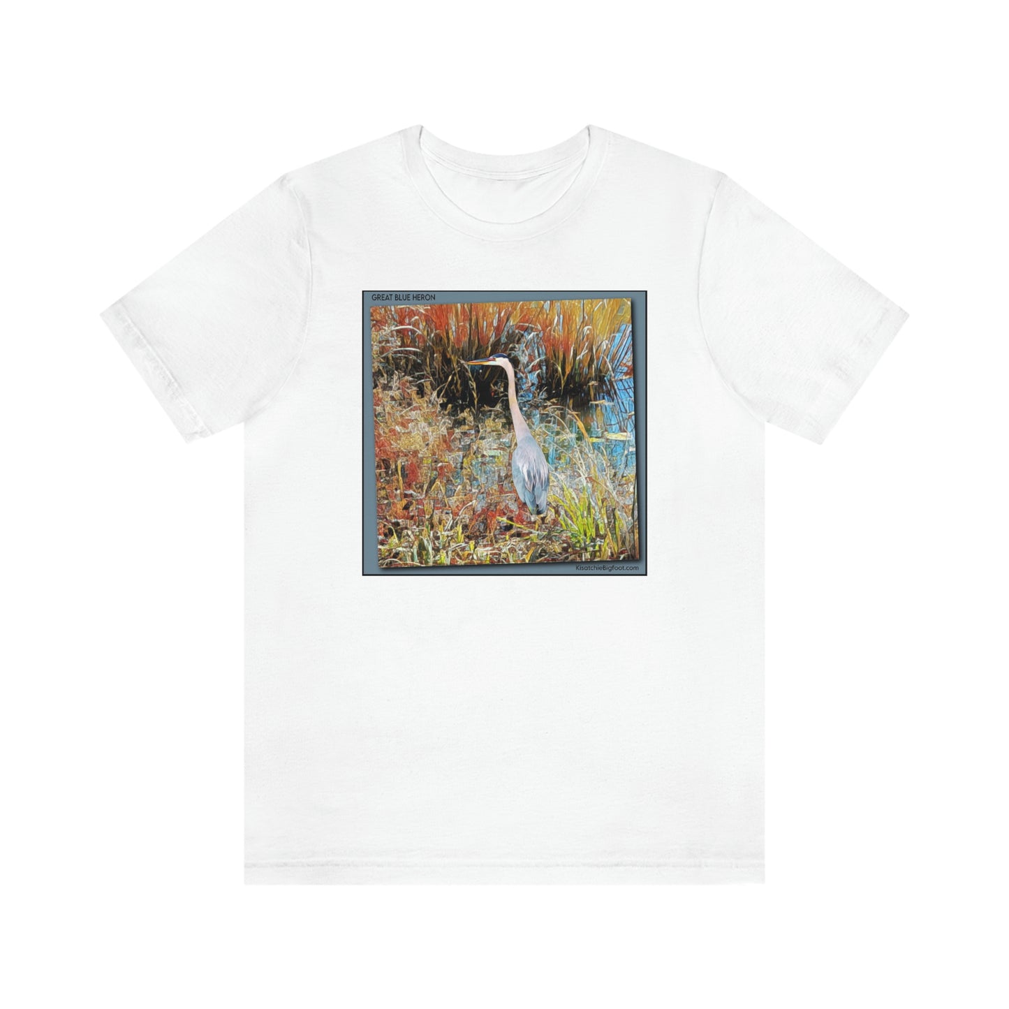 Unisex Great Blue Heron Jersey Tee