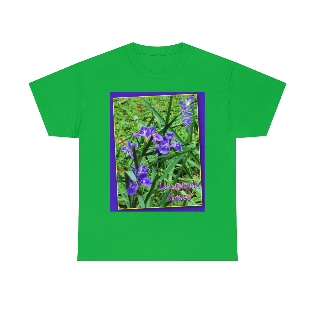 Unisex Louisiana Irises Heavy Cotton Tee