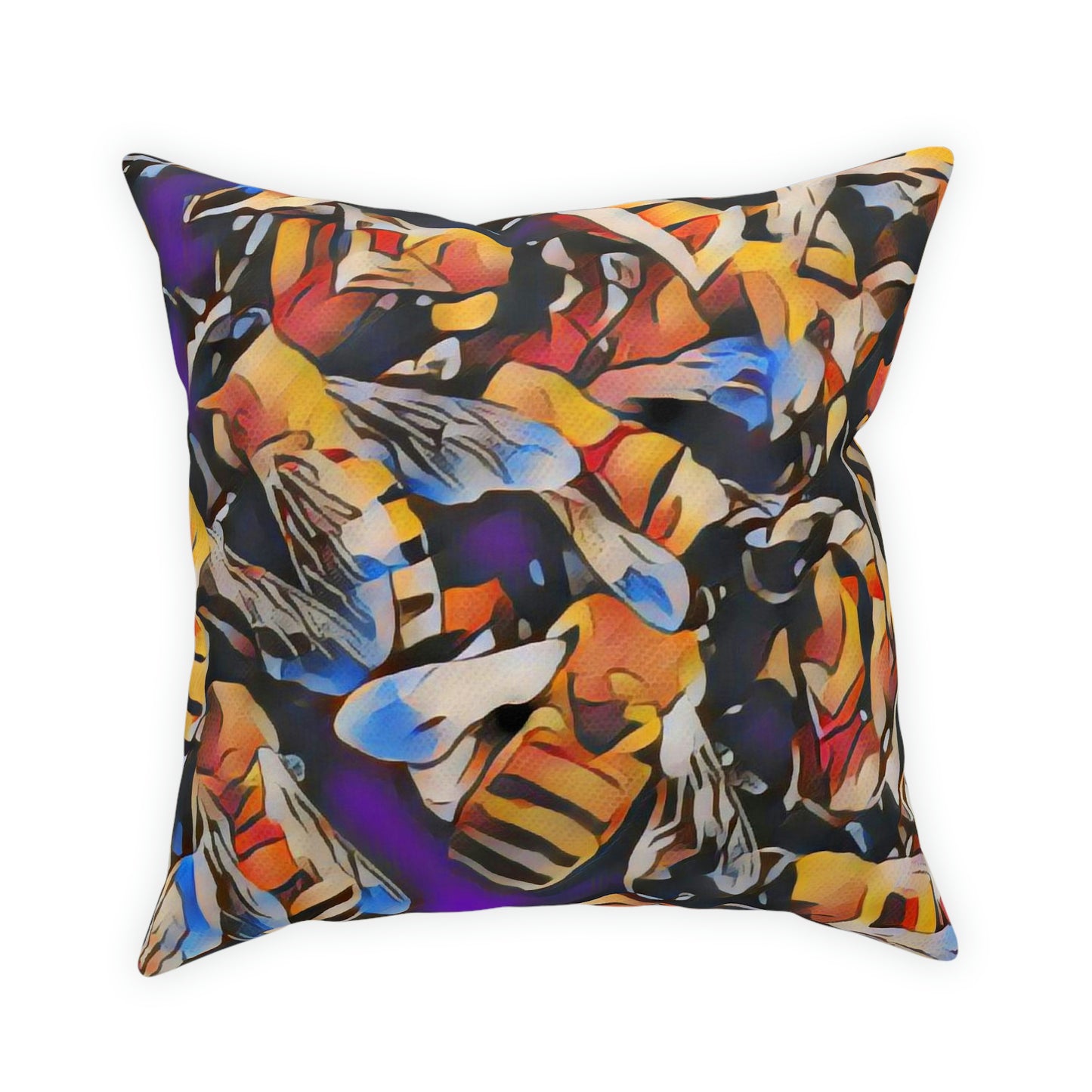 Bees Broadcloth Pillow