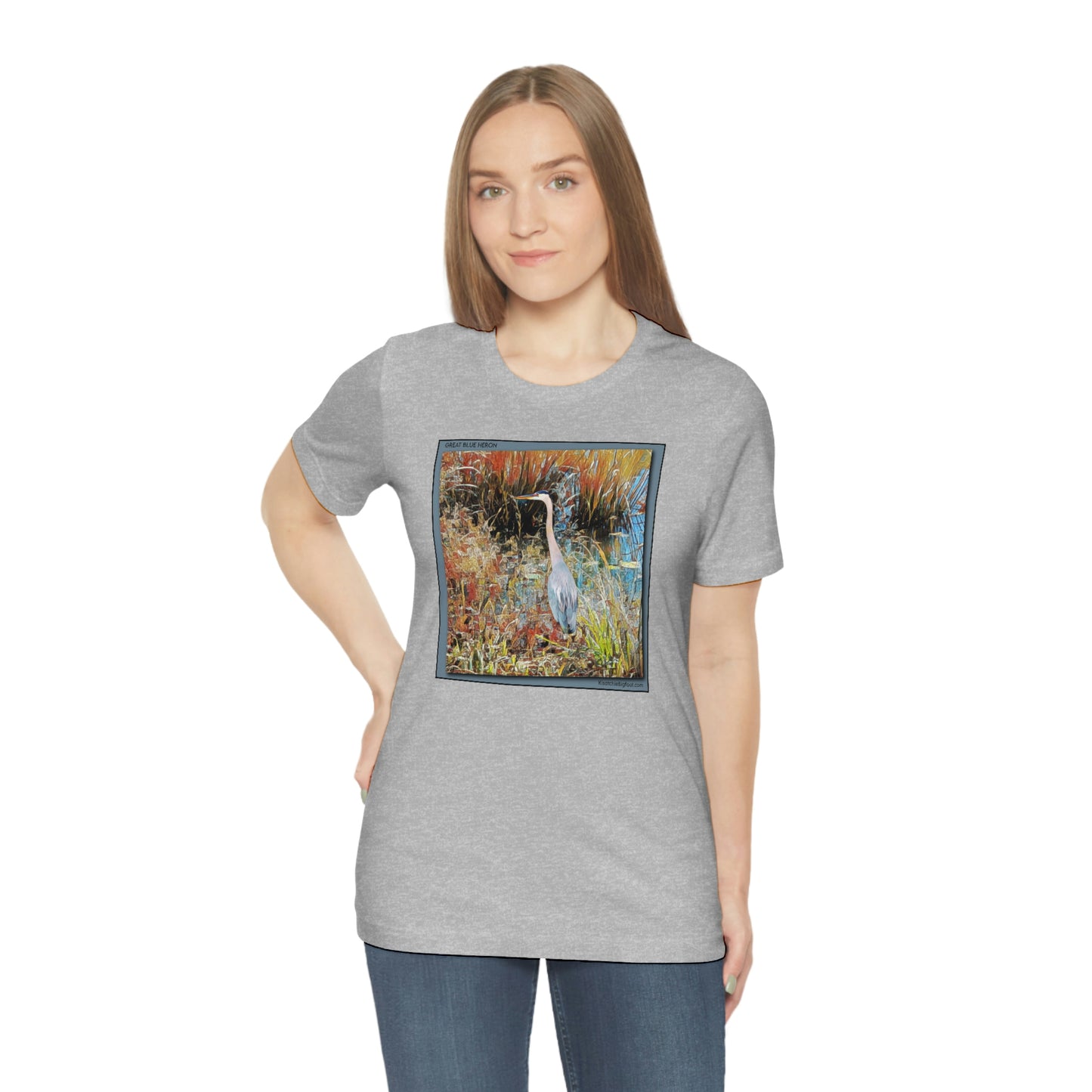 Unisex Great Blue Heron Jersey Tee