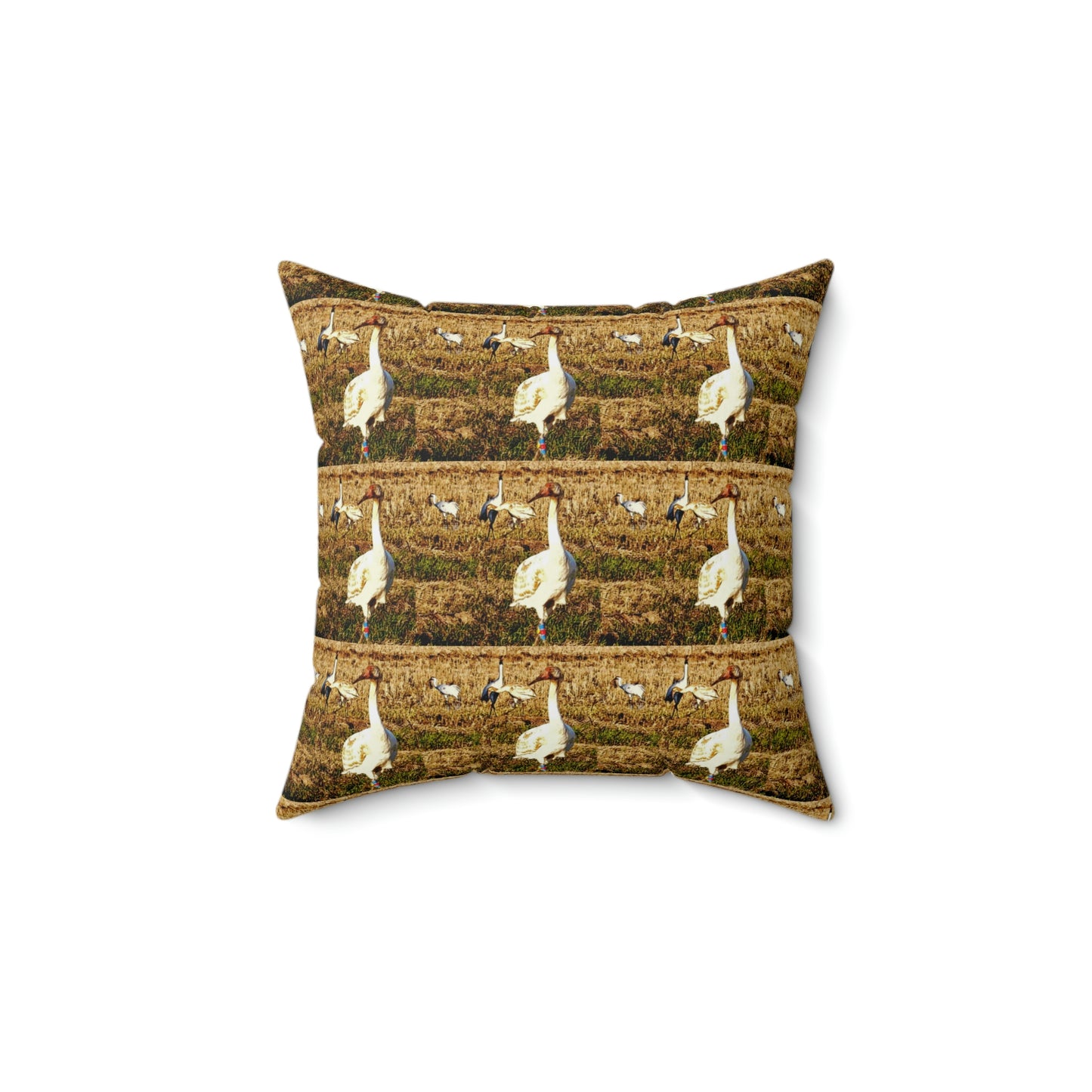 Louisiana Whooping Cranes Pillow