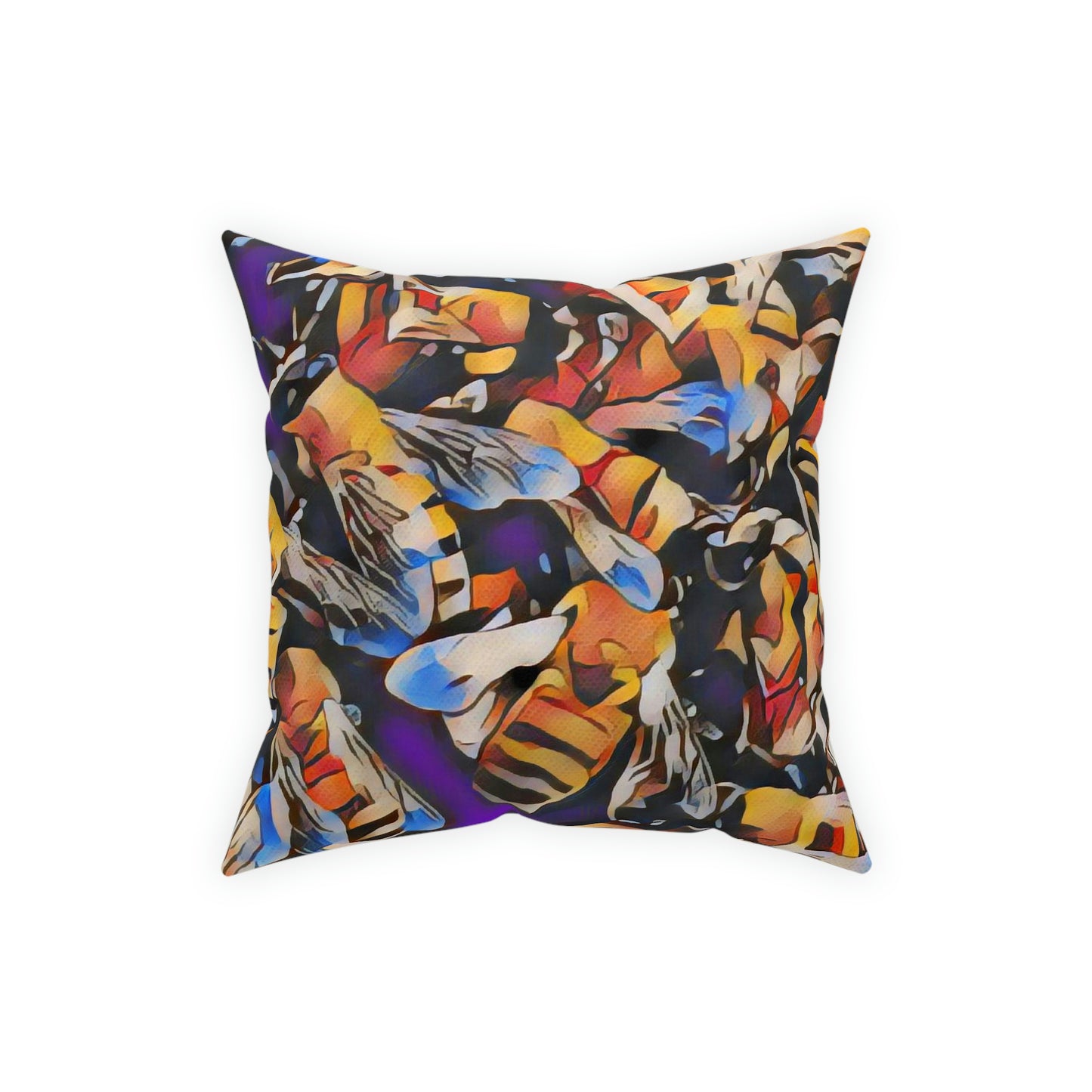 Bees Broadcloth Pillow