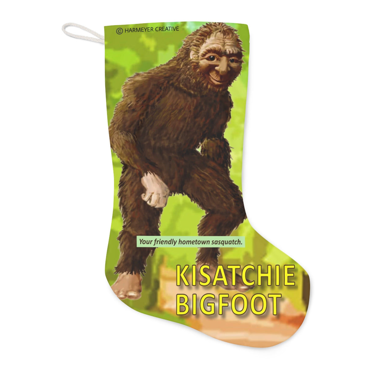 Kisatchie Bigfoot Santa Stocking