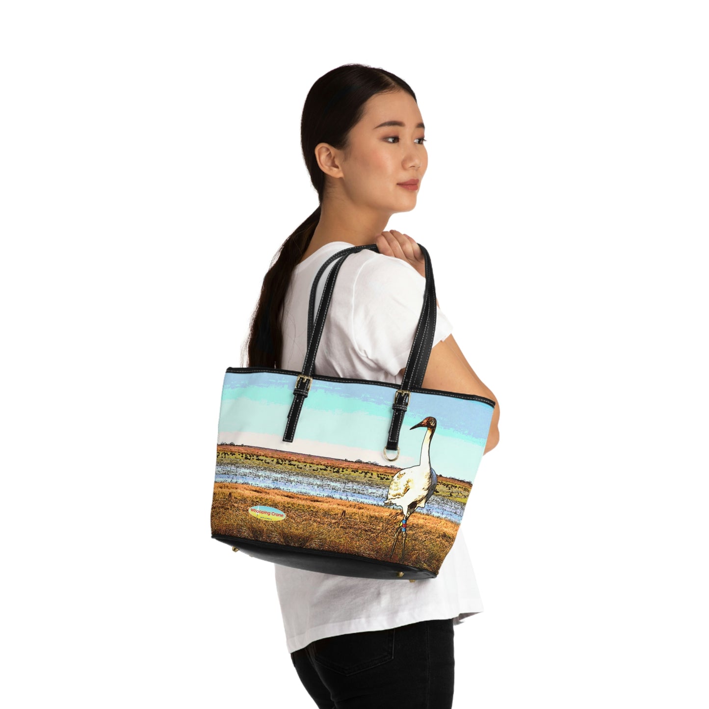 Whooping Cranes Shoulder Bag