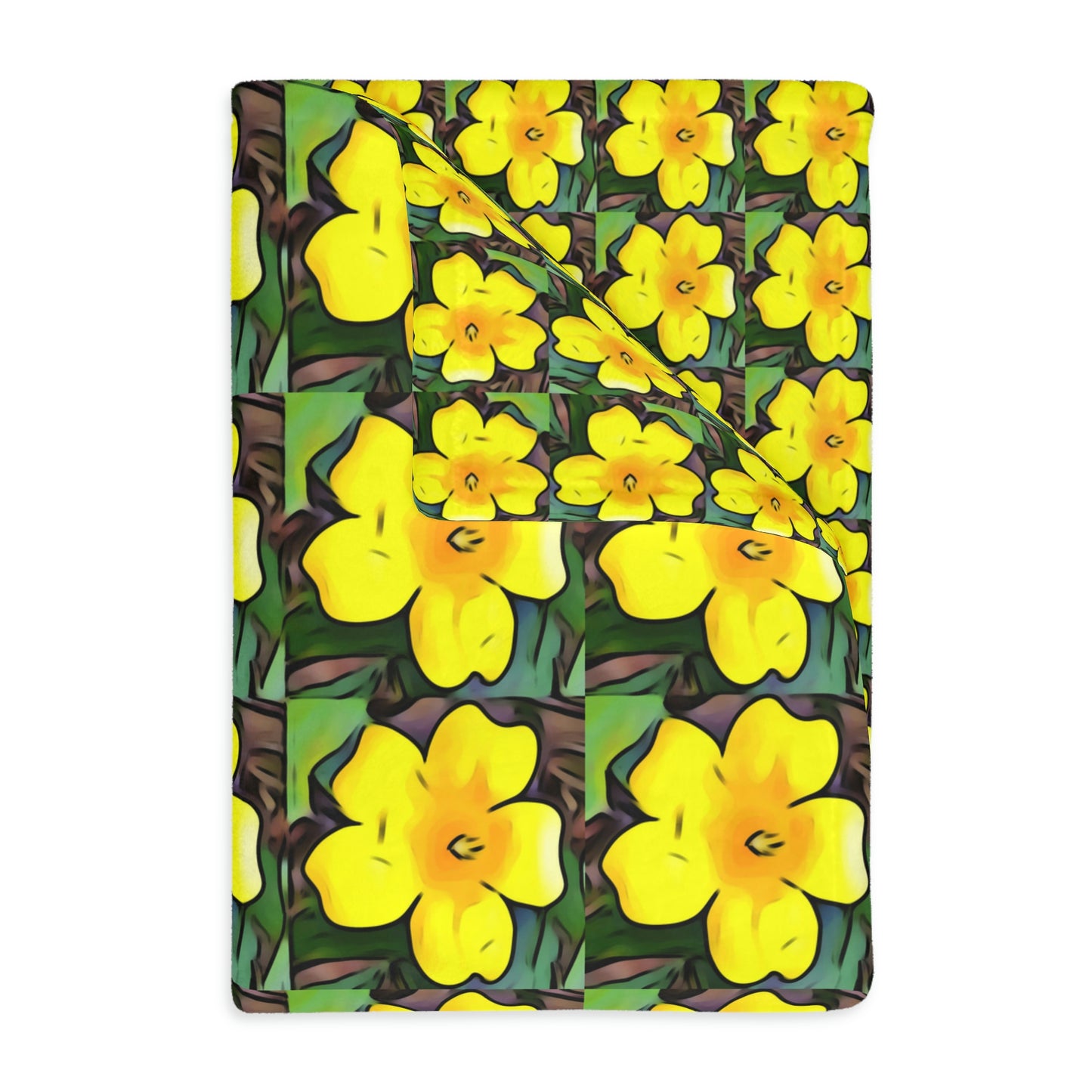 Wildflowers Velveteen Blanket (2-sided print)