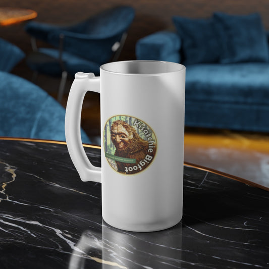 Frosted Glass Kisatchie Bigfoot Beer Mug