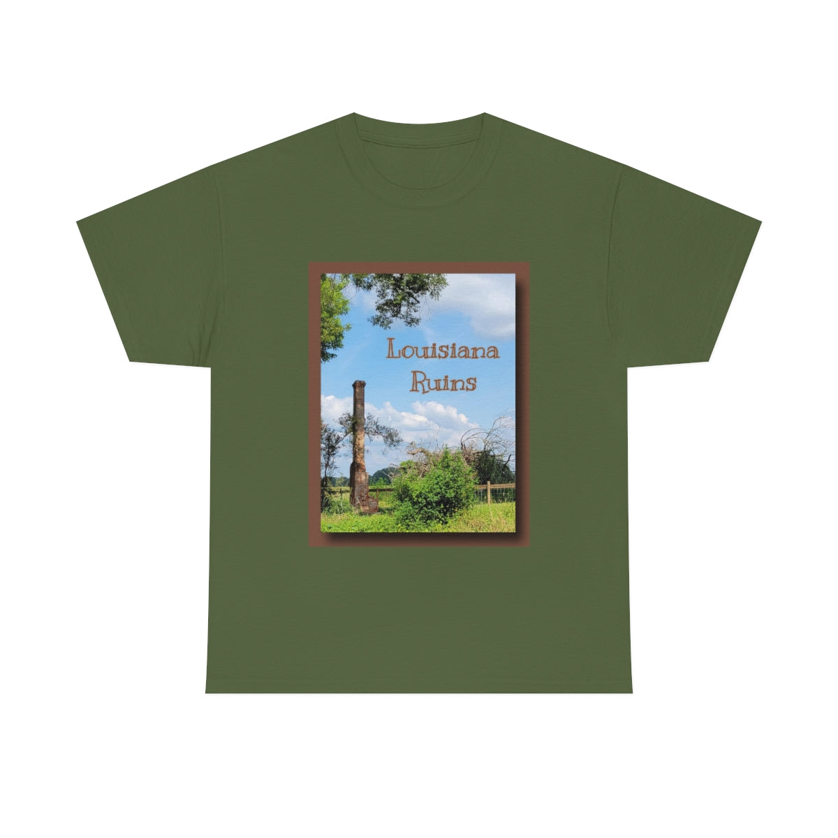 Unisex Louisiana Ruins Heavy Cotton Tee