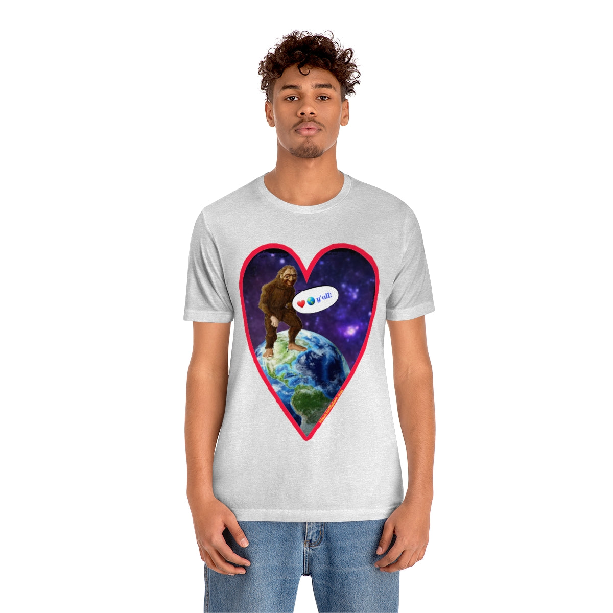 Love The Earth Y'all Bigfoot Jersey Tee