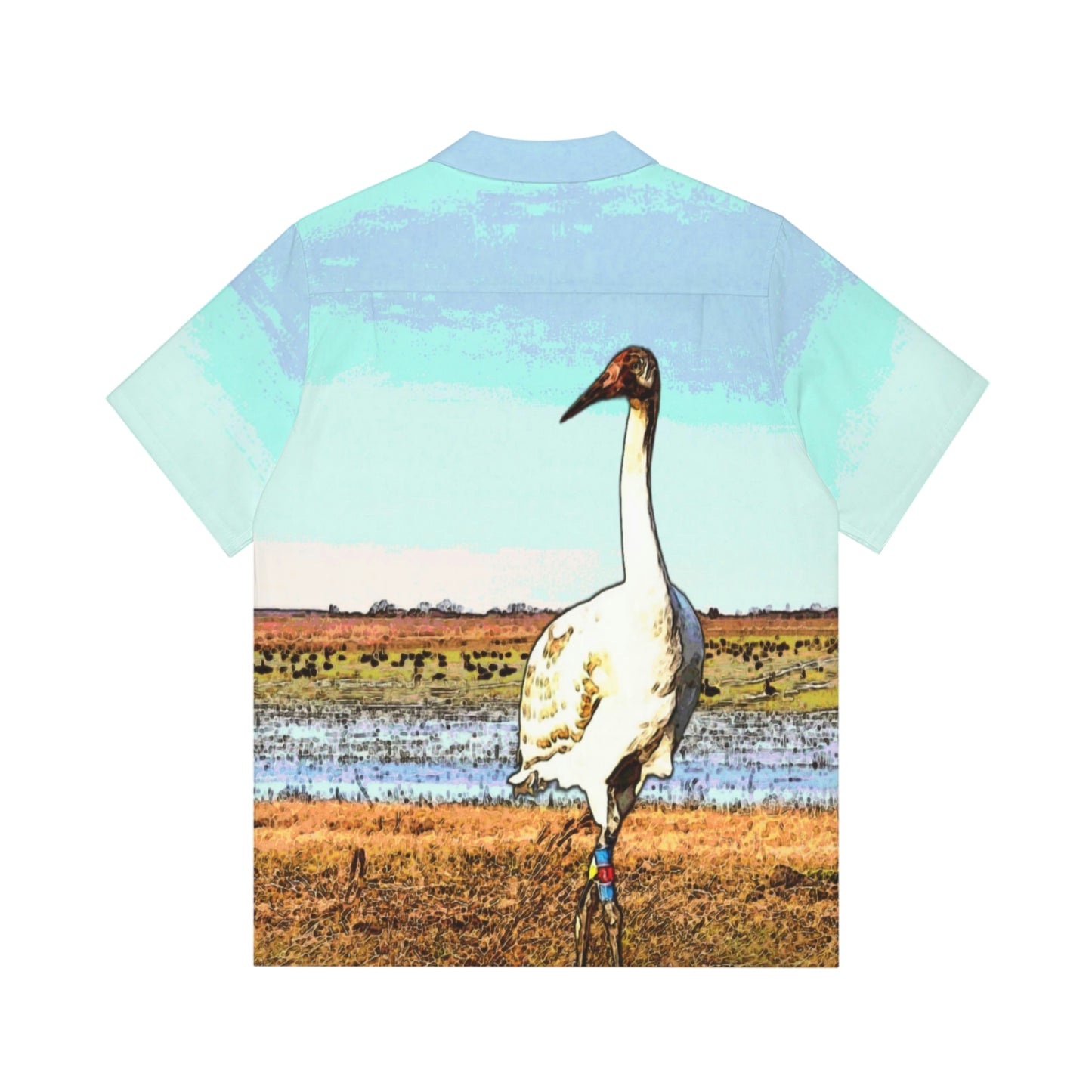 Men's Hawaiian Whooping Crane Shirt