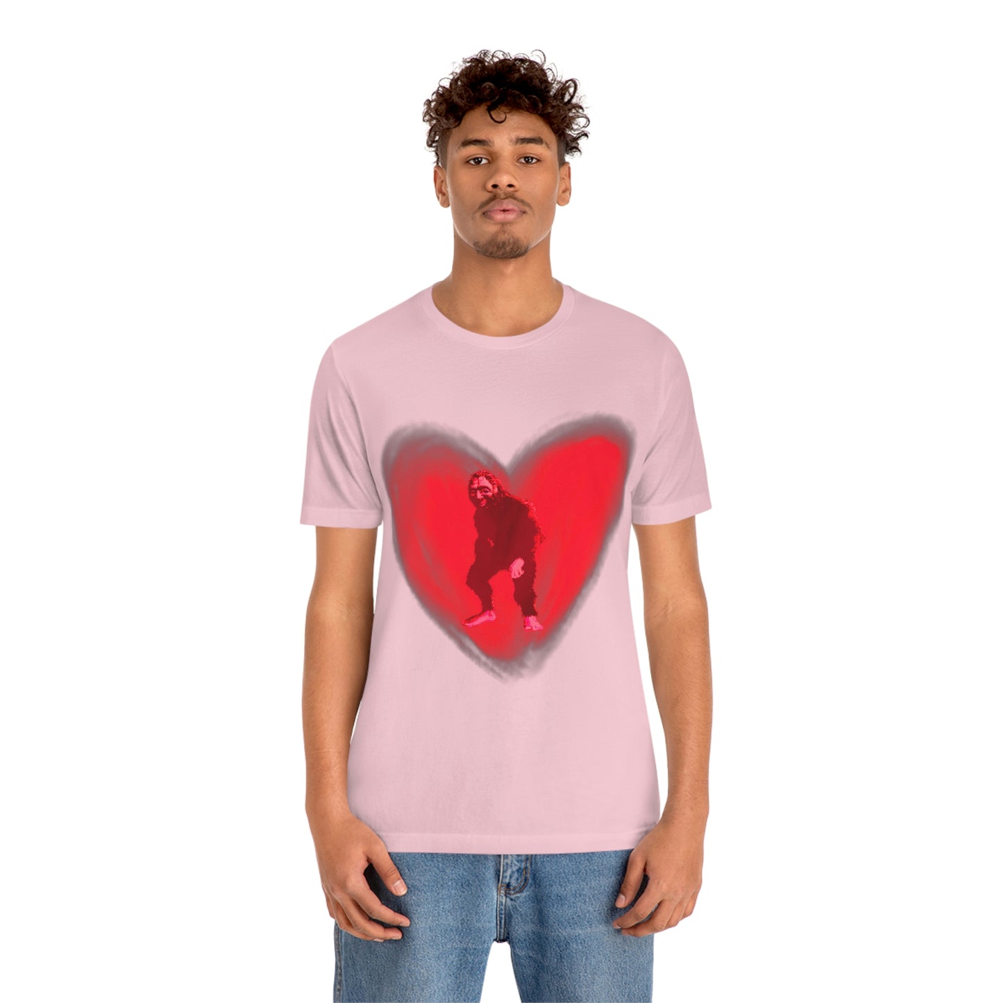 Unisex Bigfoot in My Heart Jersey Tee