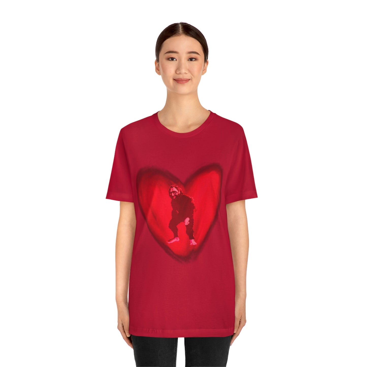 Unisex Bigfoot in My Heart Jersey Tee