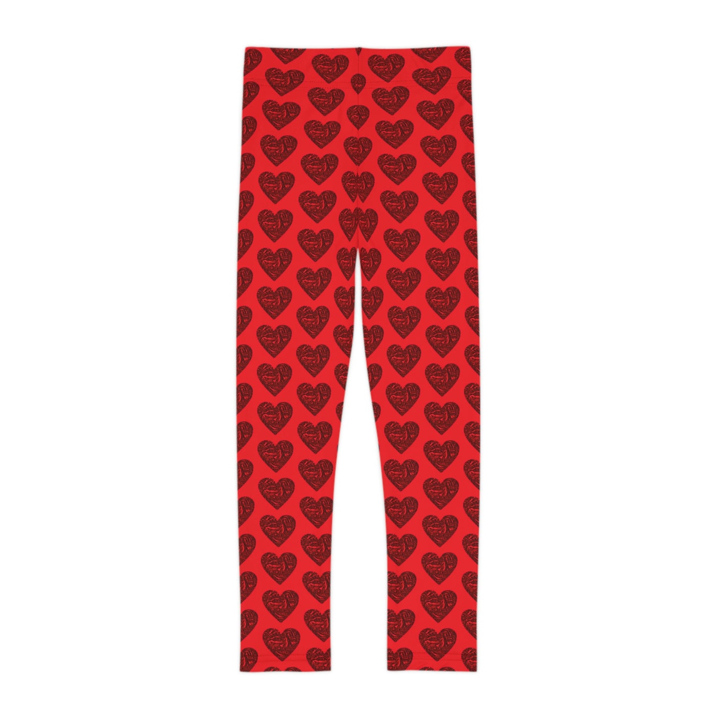 Bigfoot's (Red) Val Day Kids Leggings