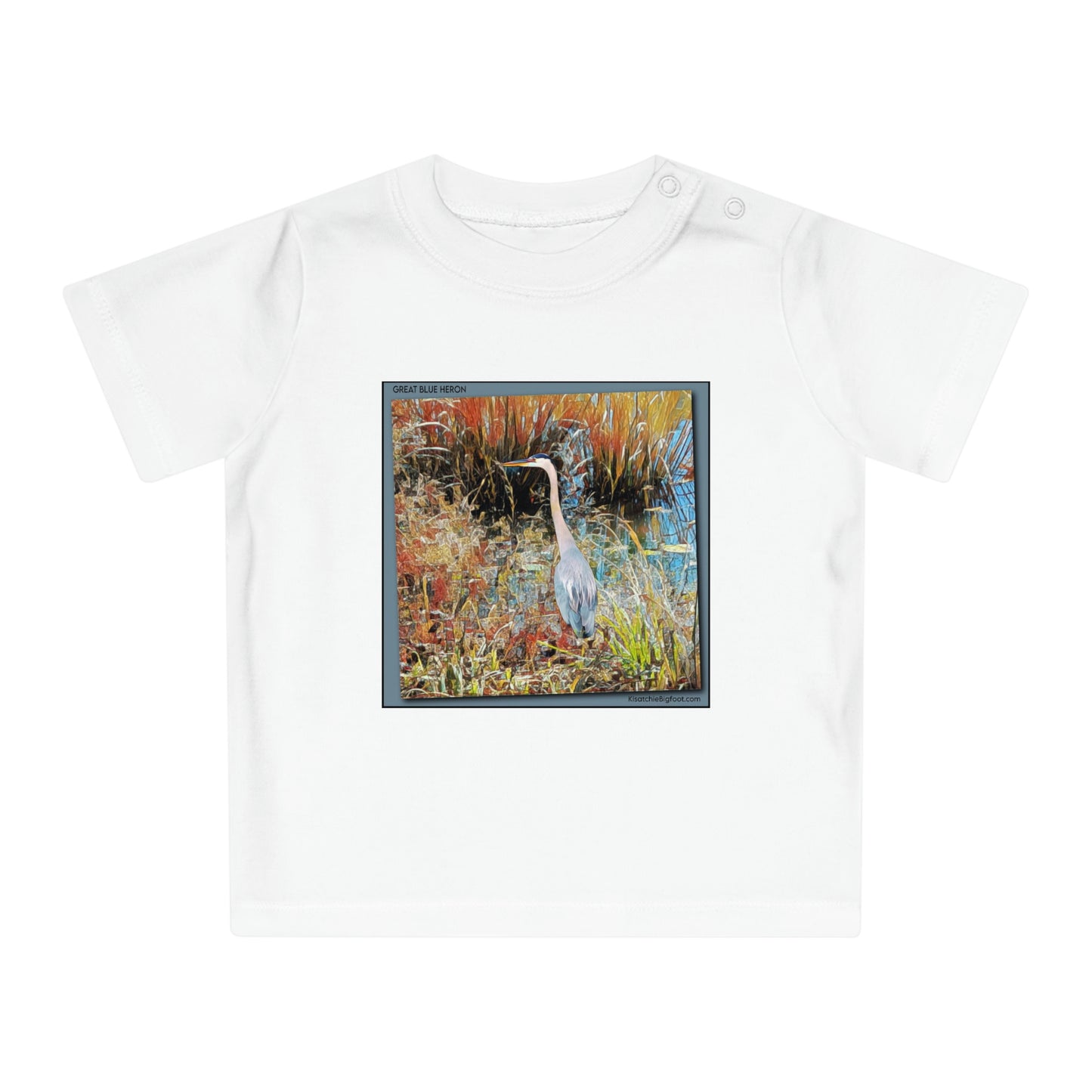 Great Blue Heron Baby T-Shirt