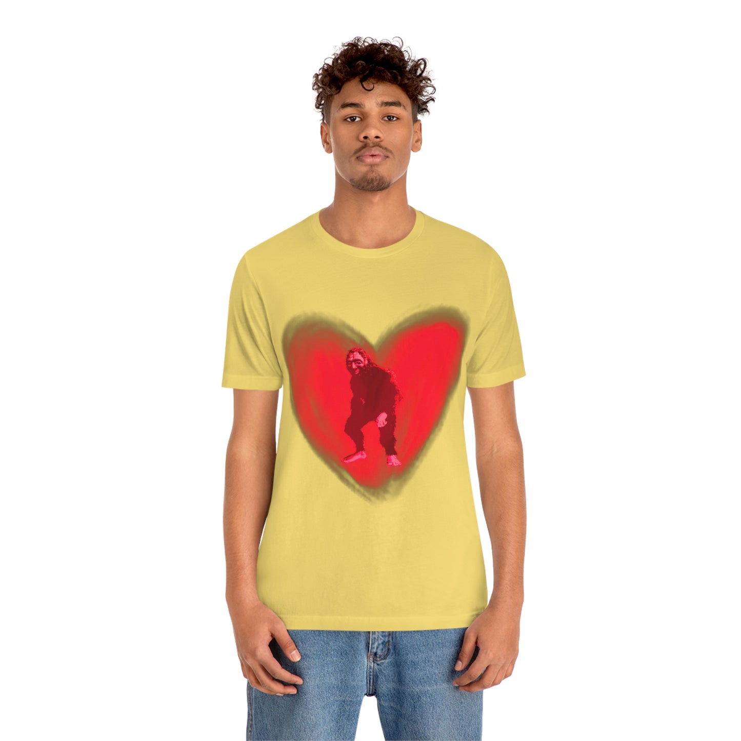 Unisex Bigfoot in My Heart Jersey Tee