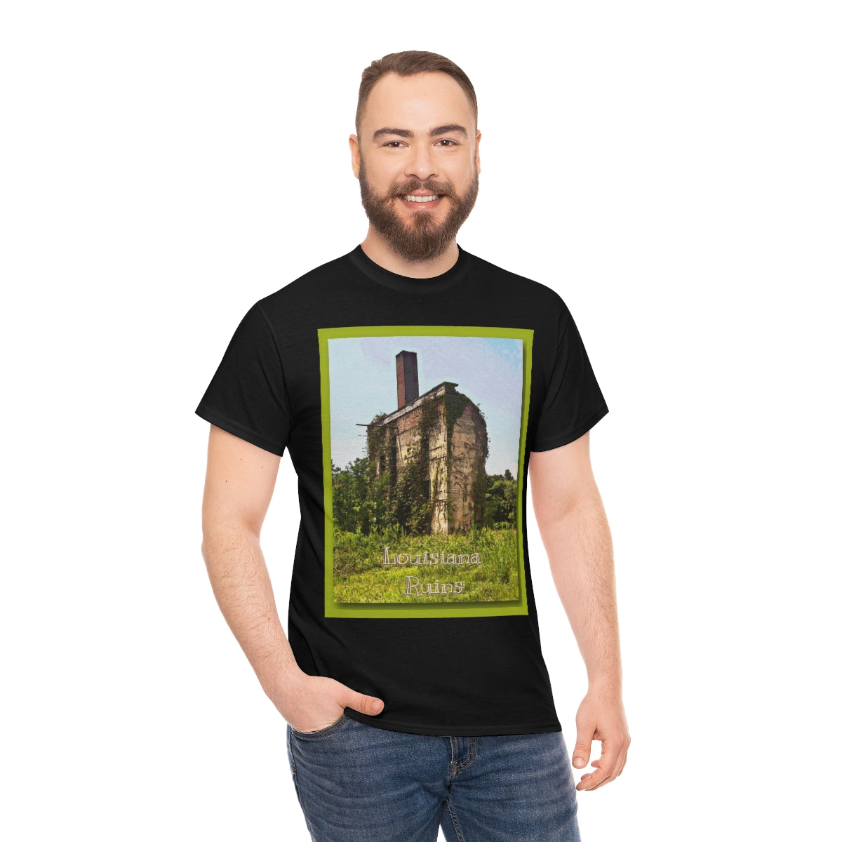 Louisiana Ruins Heavy Cotton Tee