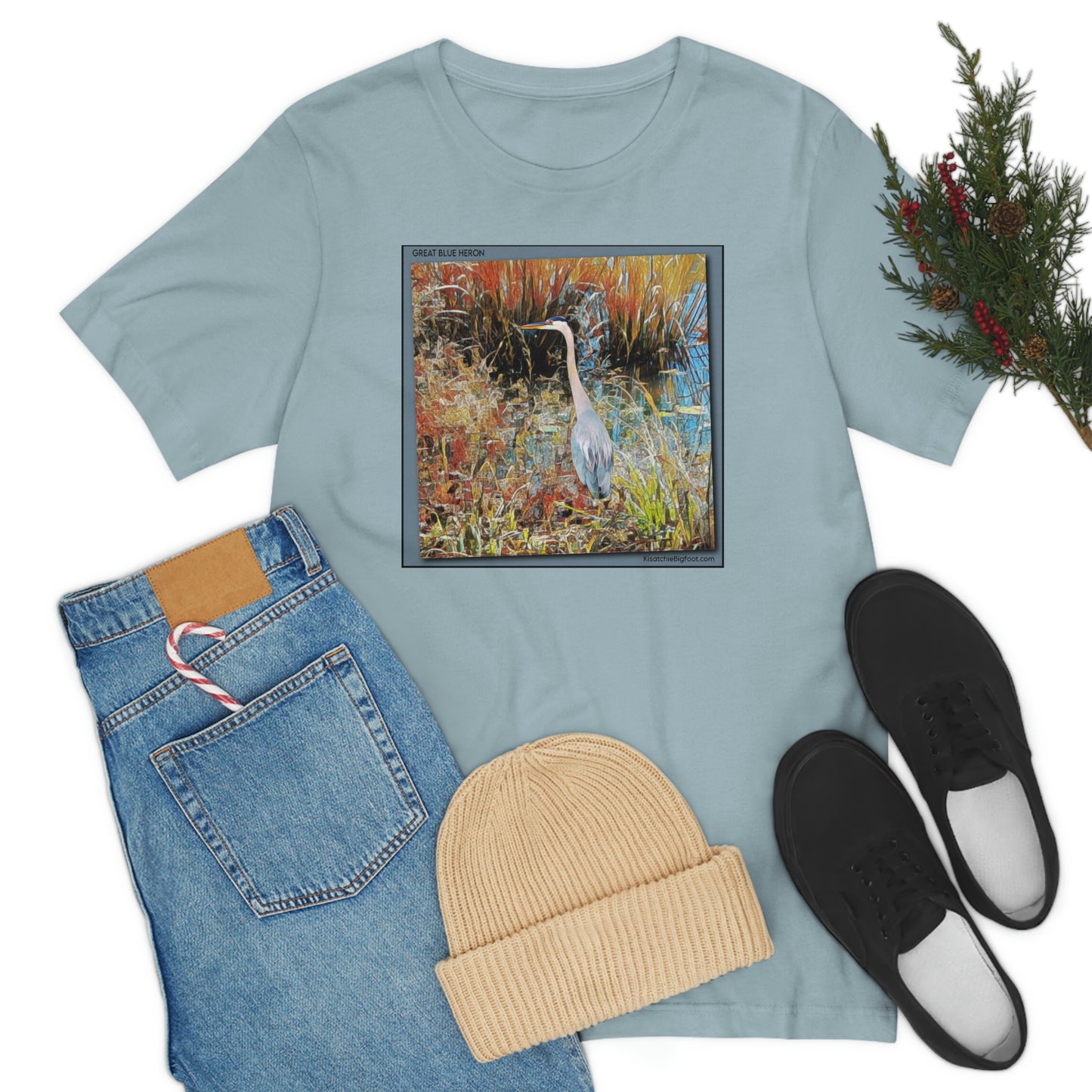 Unisex Great Blue Heron Jersey Tee