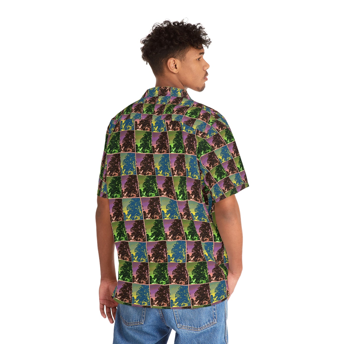 Men's Hawaiian-Style Kisatchie Pine at Dusk Shirt