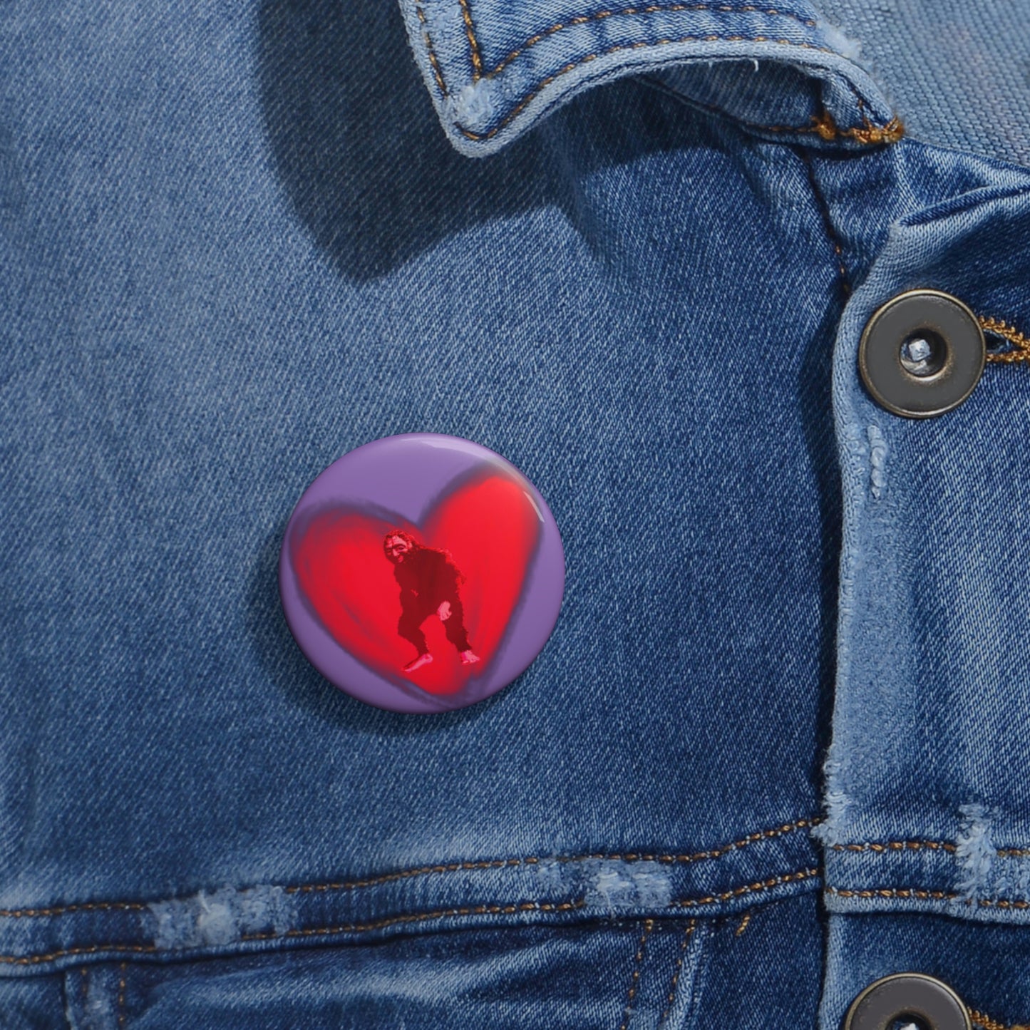 Bigfoot in My Heart Buttons