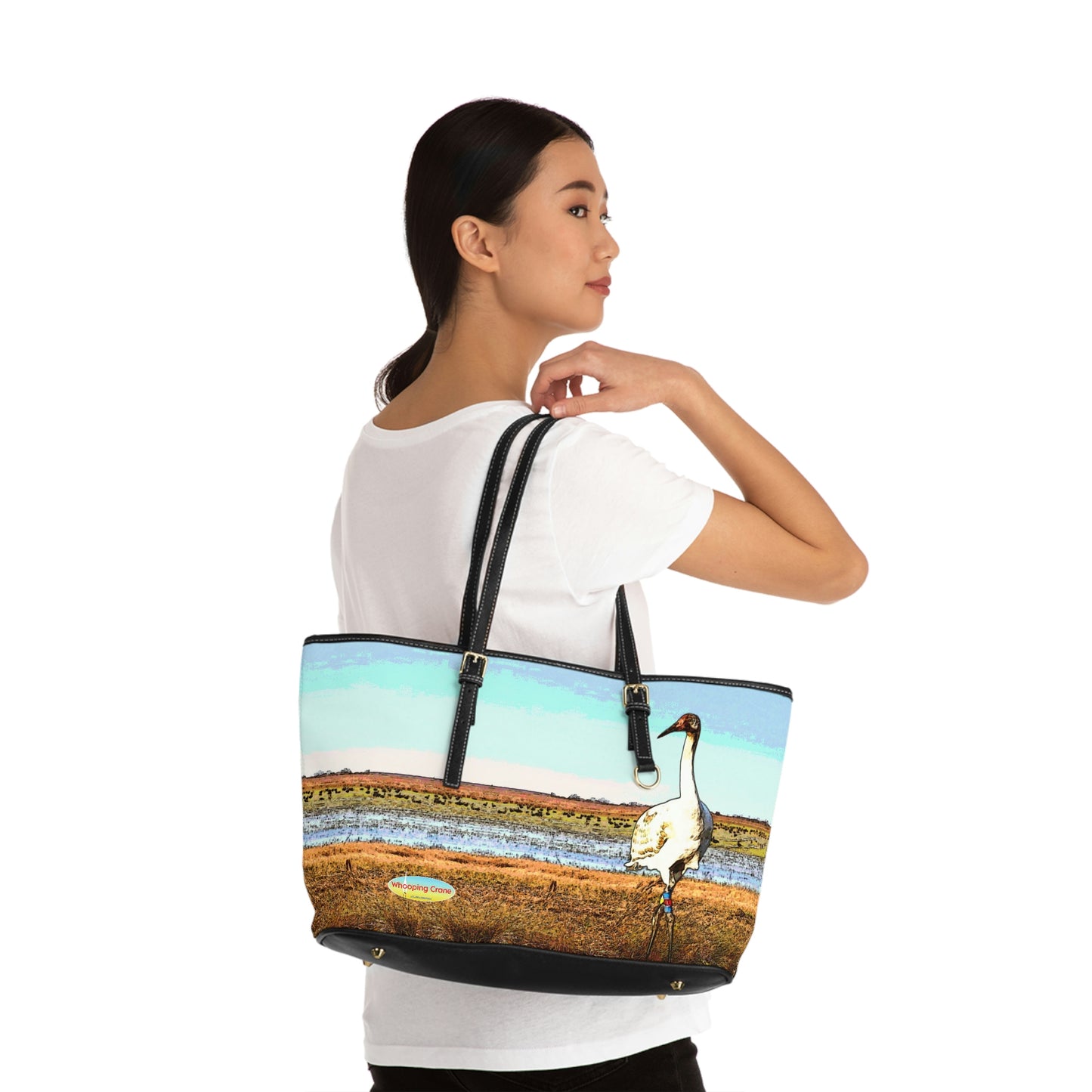 Whooping Cranes Shoulder Bag