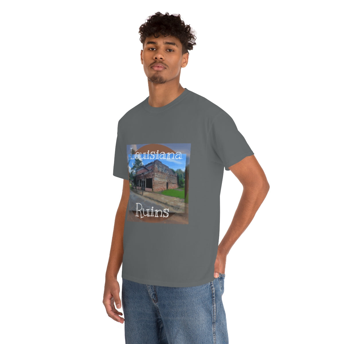 Louisiana Ruins Heavy Cotton Tee