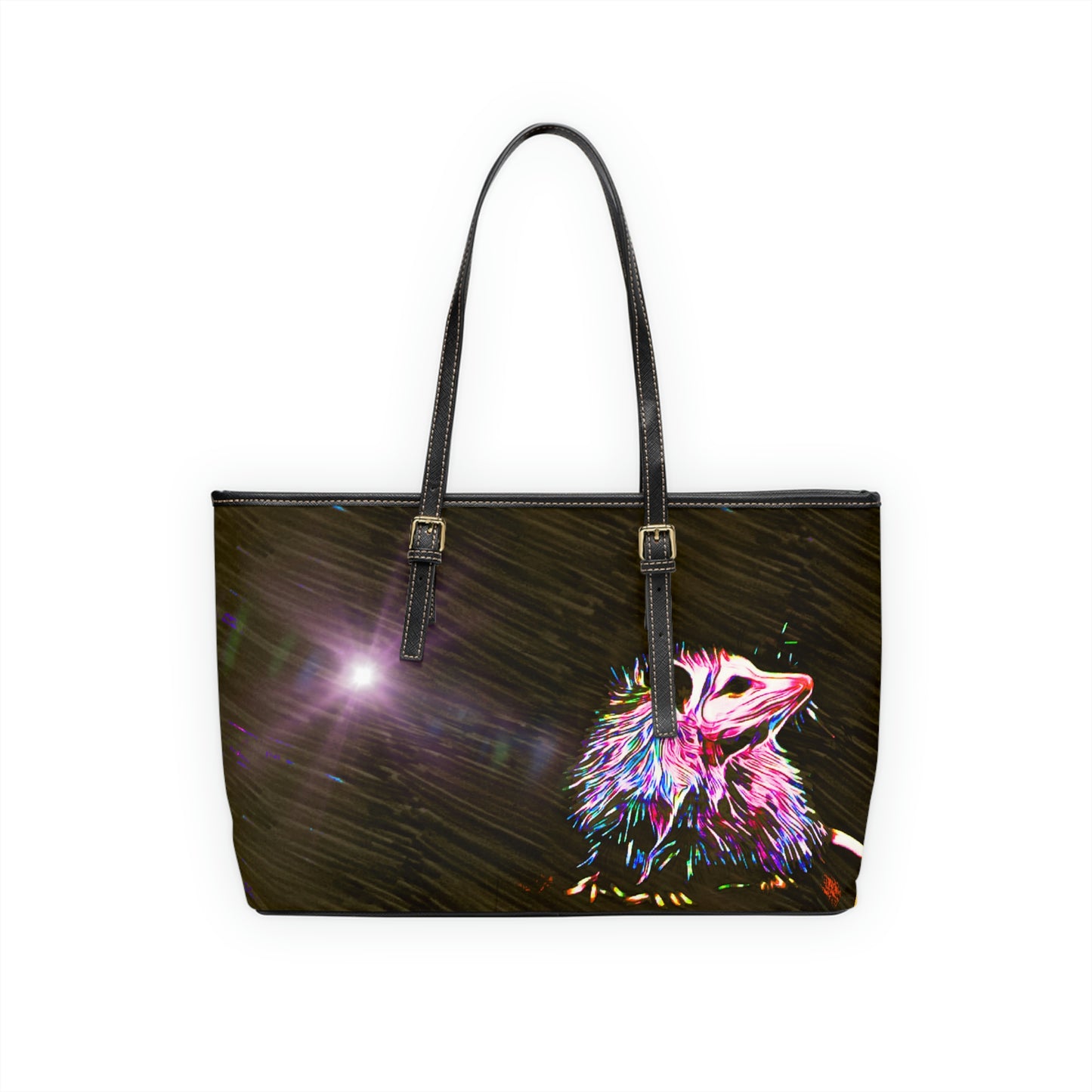 Opossum Under Night Sky Shoulder Bag