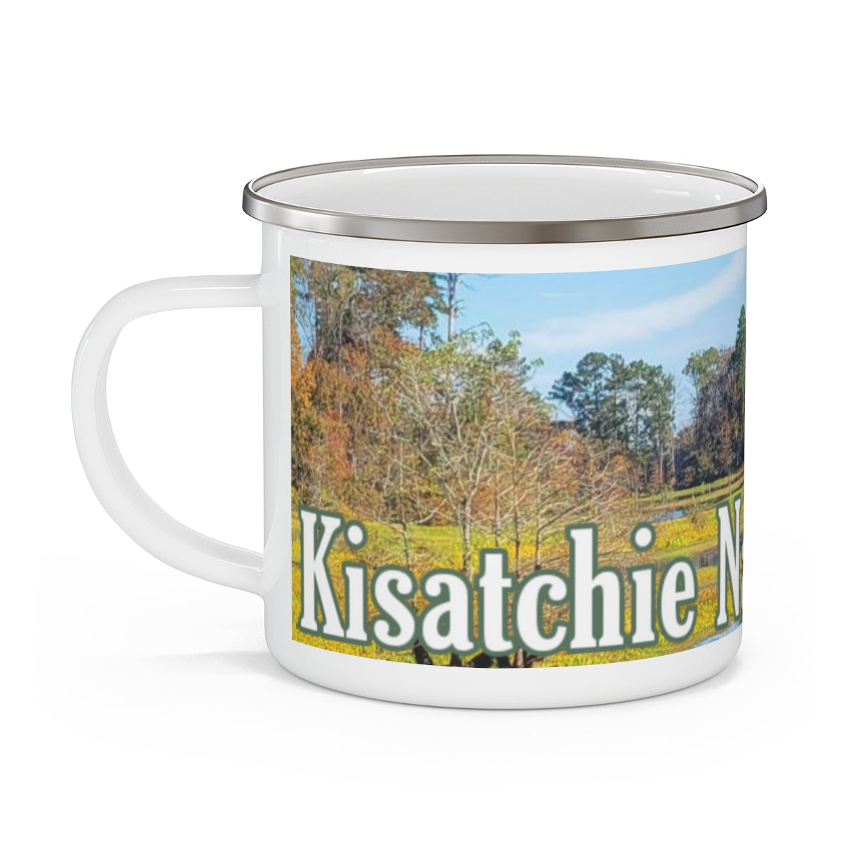 Enamel Valentine Creek Camping Mug