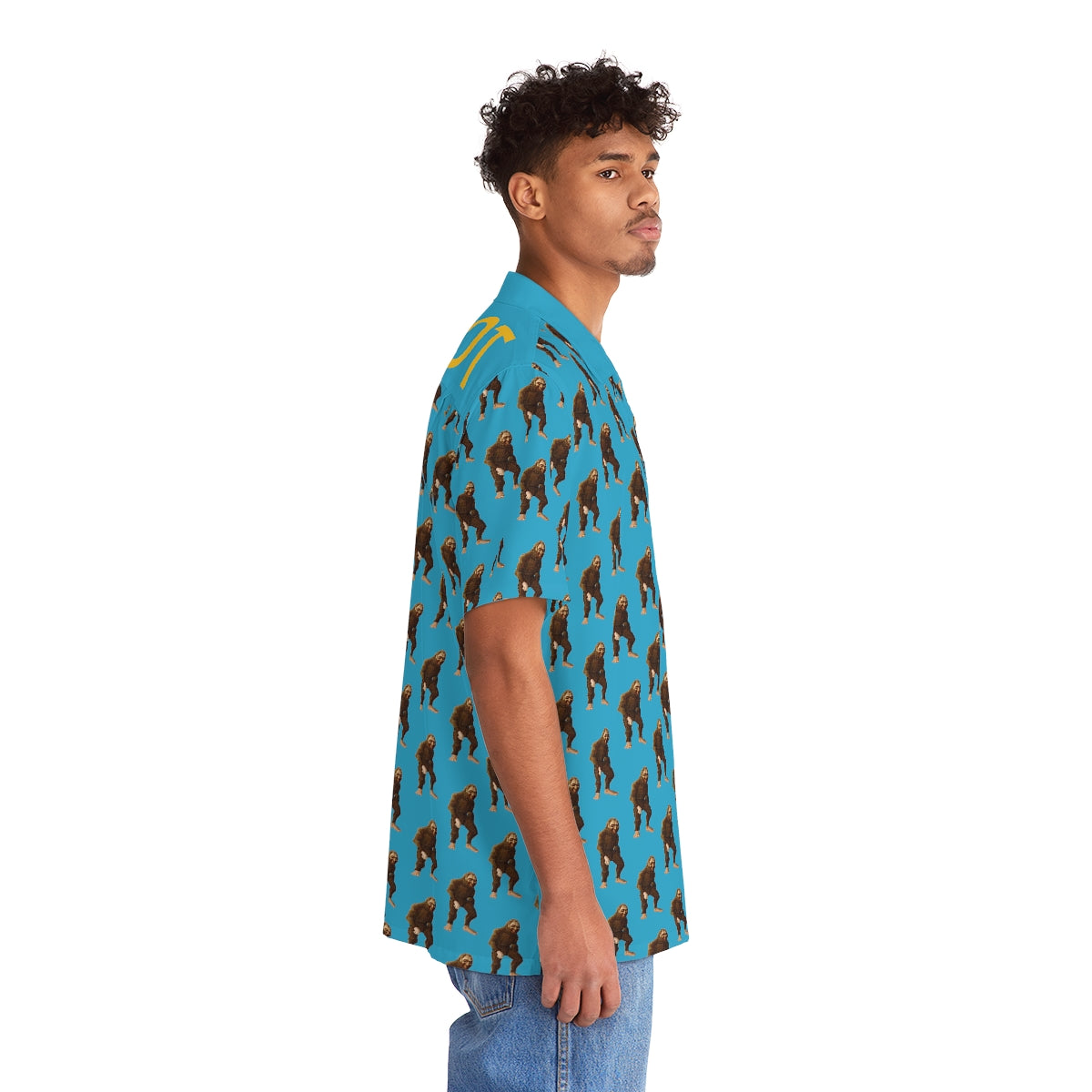 Men's Hawaiian-Style Bigfoot Shirt