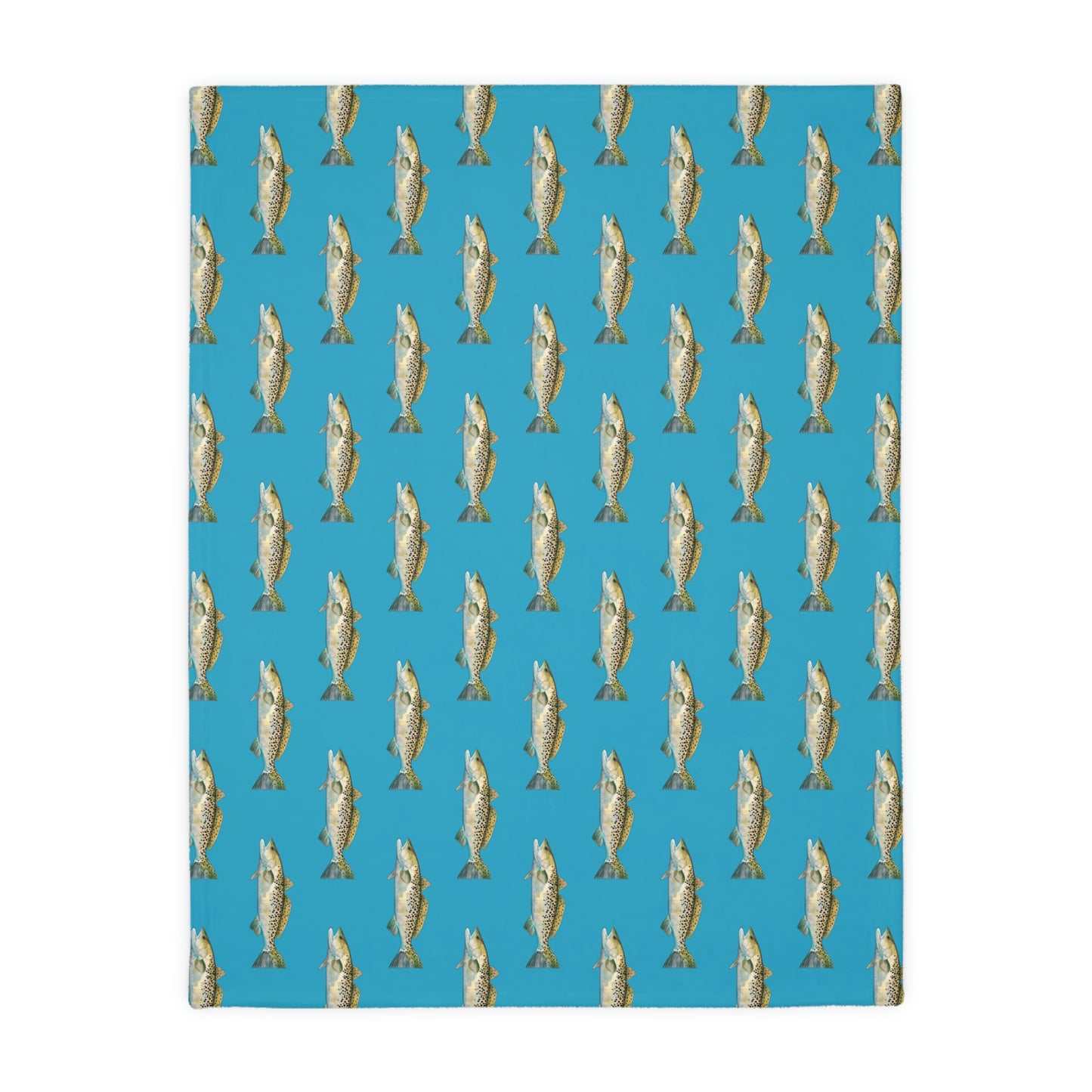 Speckled Trout Velveteen Blanket (2-sided print)