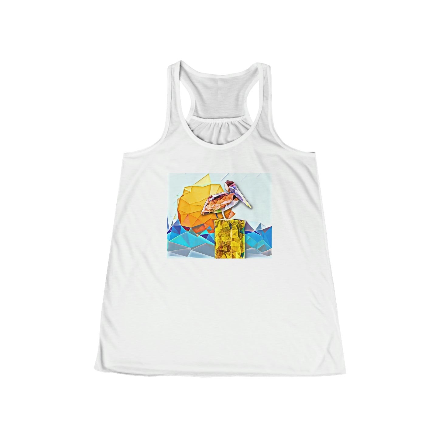 Women's Louisiana Brown Pelican Racerback Tank