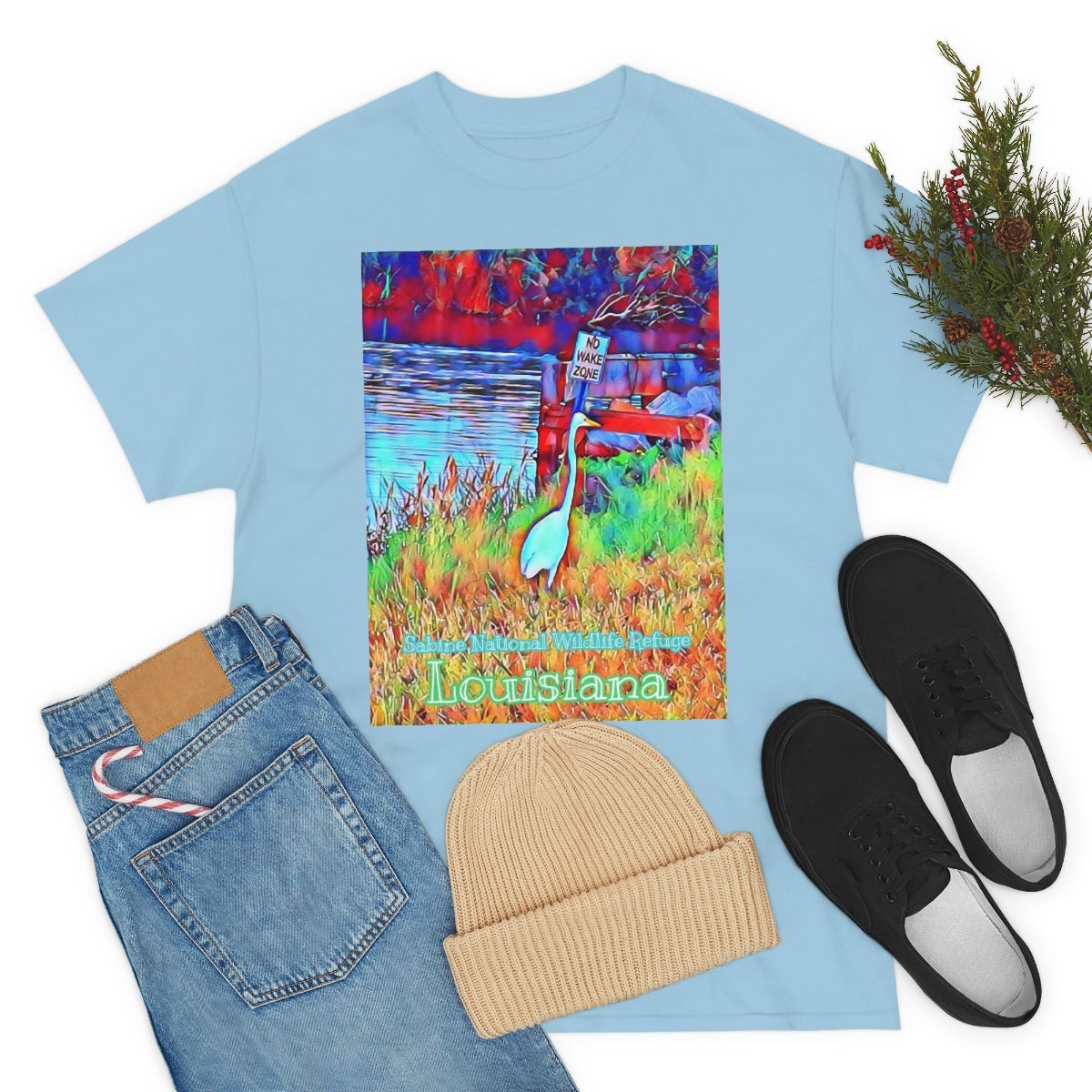 Unisex Louisiana Egret Heavy Cotton Tee