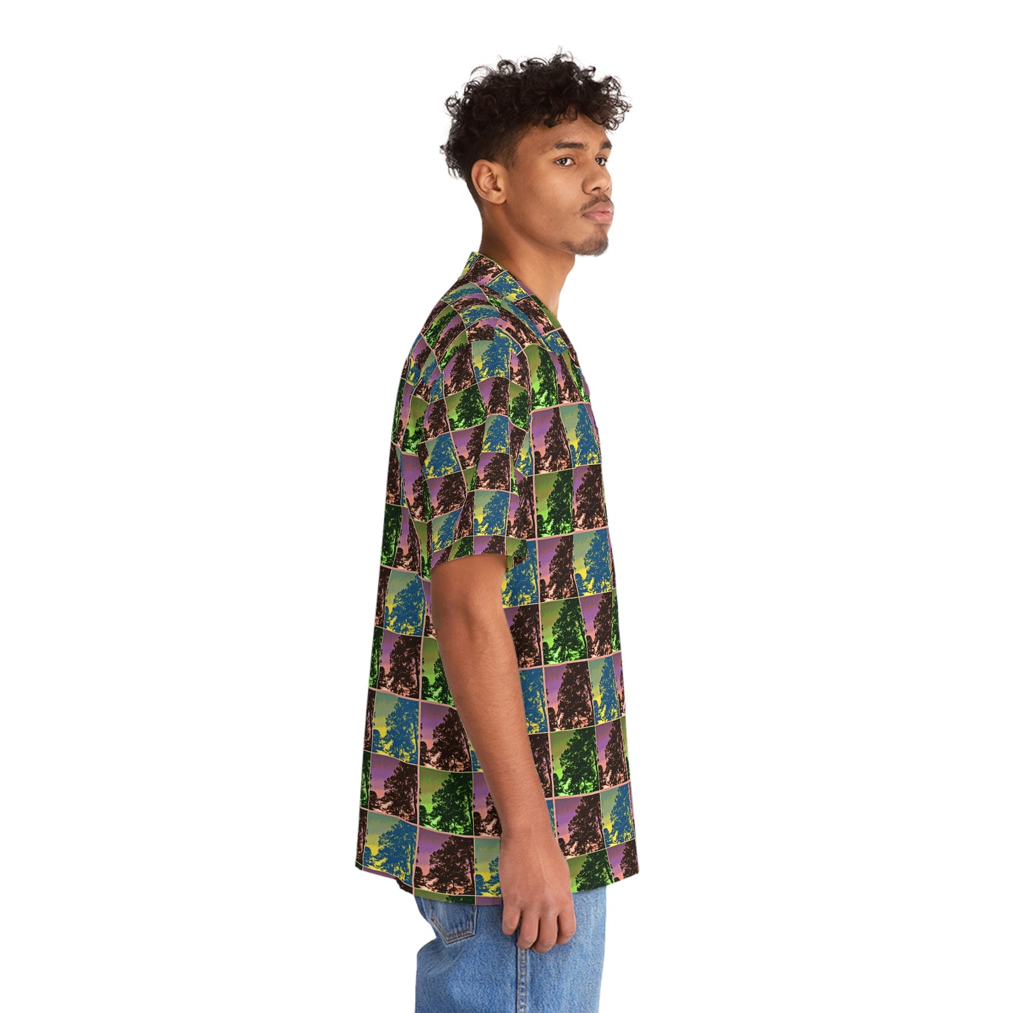 Men's Hawaiian-Style Kisatchie Pine at Dusk Shirt